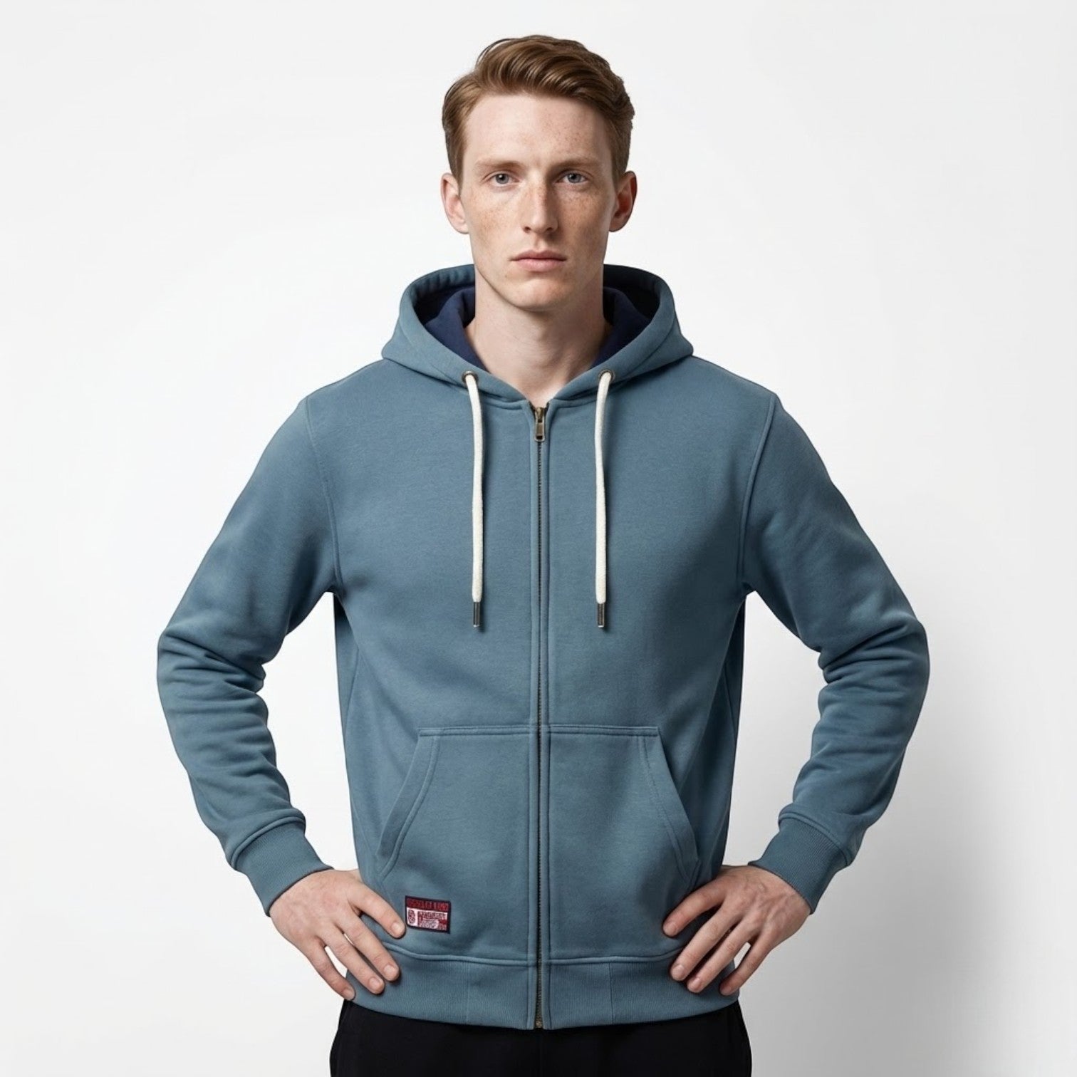 Aksel – Herren Baumwolle Kapuzenjacke Zip - Kapuzenjacke - Temala