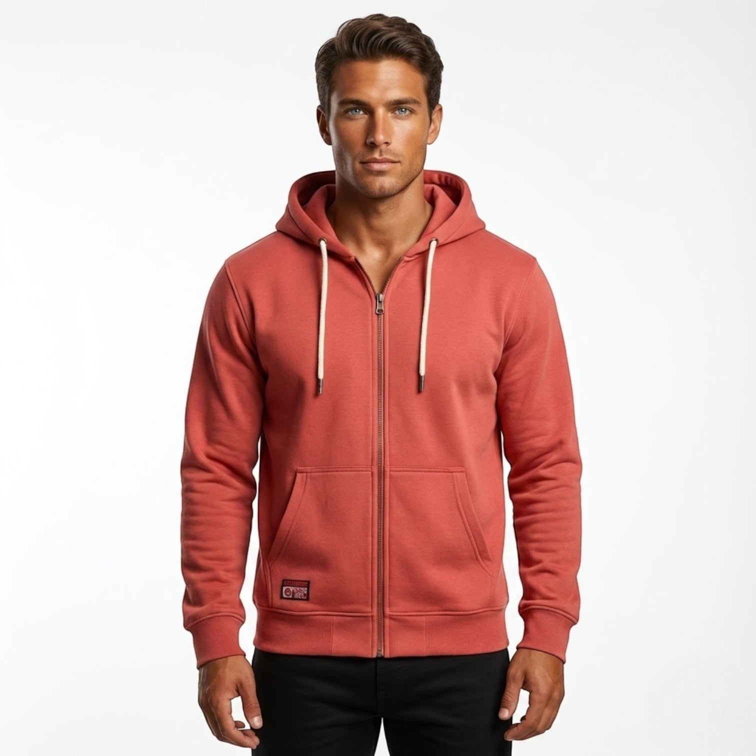 Aksel – Herren Baumwolle Kapuzenjacke Zip - Kapuzenjacke - Temala
