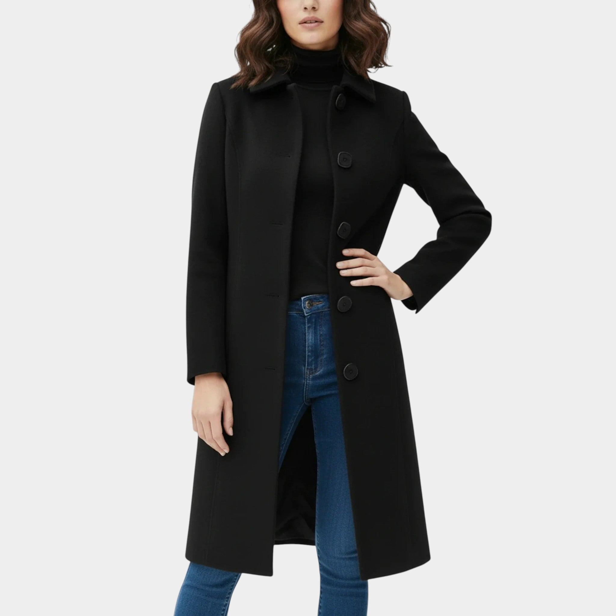 Elise | Damen Einreihiger Winter - Trenchcoat - Trenchcoats - Temala