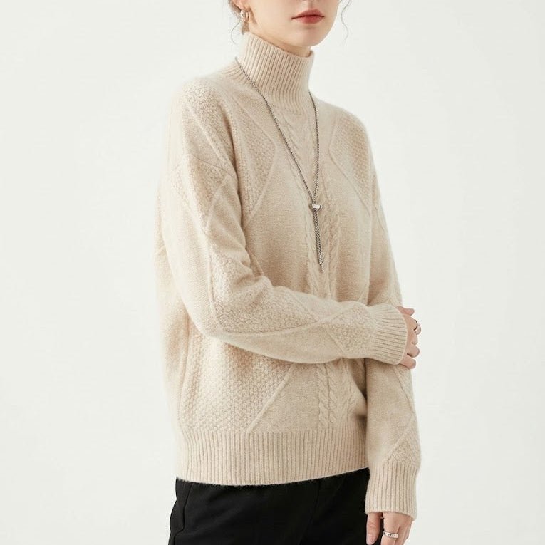 Lina – Damen Wolle Strickpullover - Pullover - Temala