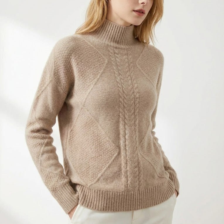 Lina – Damen Wolle Strickpullover - Pullover - Temala