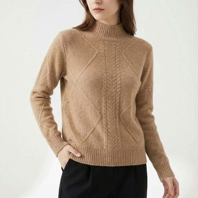 Lina – Damen Wolle Strickpullover - Pullover - Temala