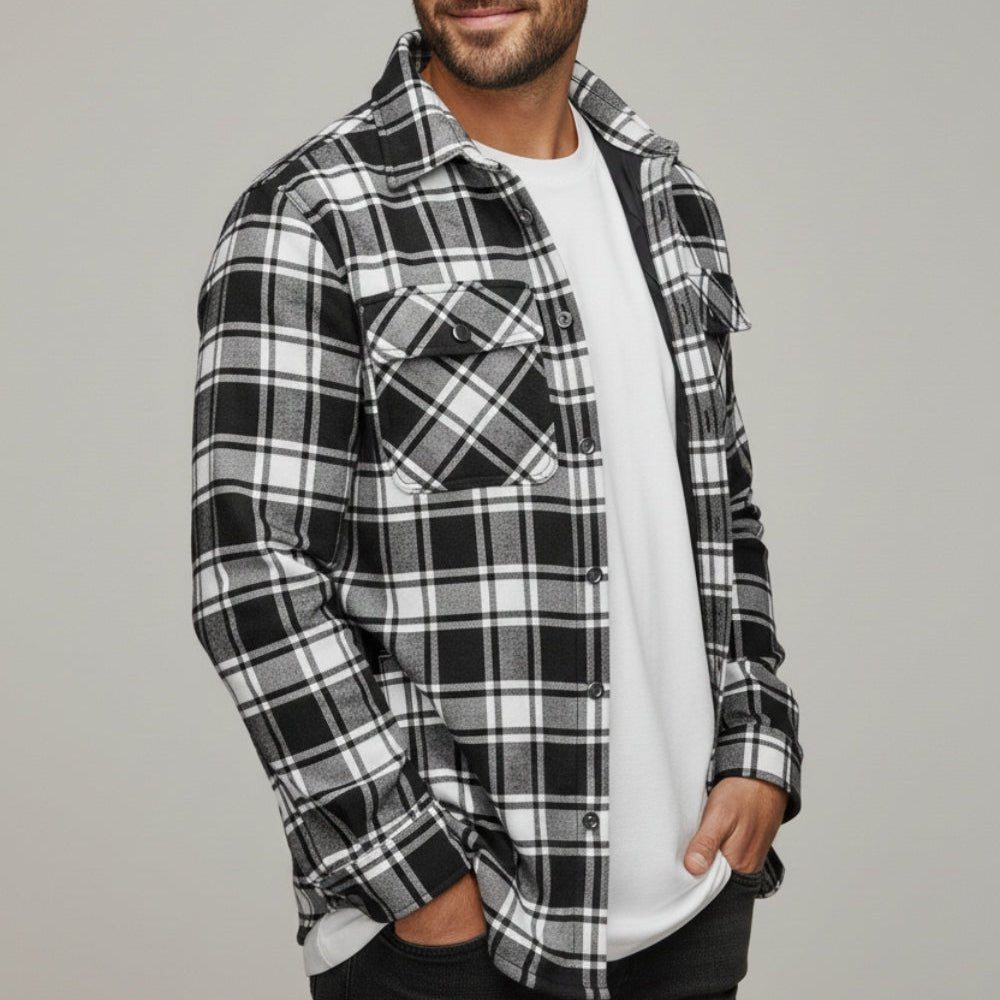 Nerio – Herren Baumwolle Overshirt - Flanell - Temala