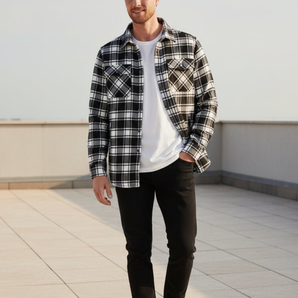 Nerio – Herren Baumwolle Overshirt - Flanell - Temala