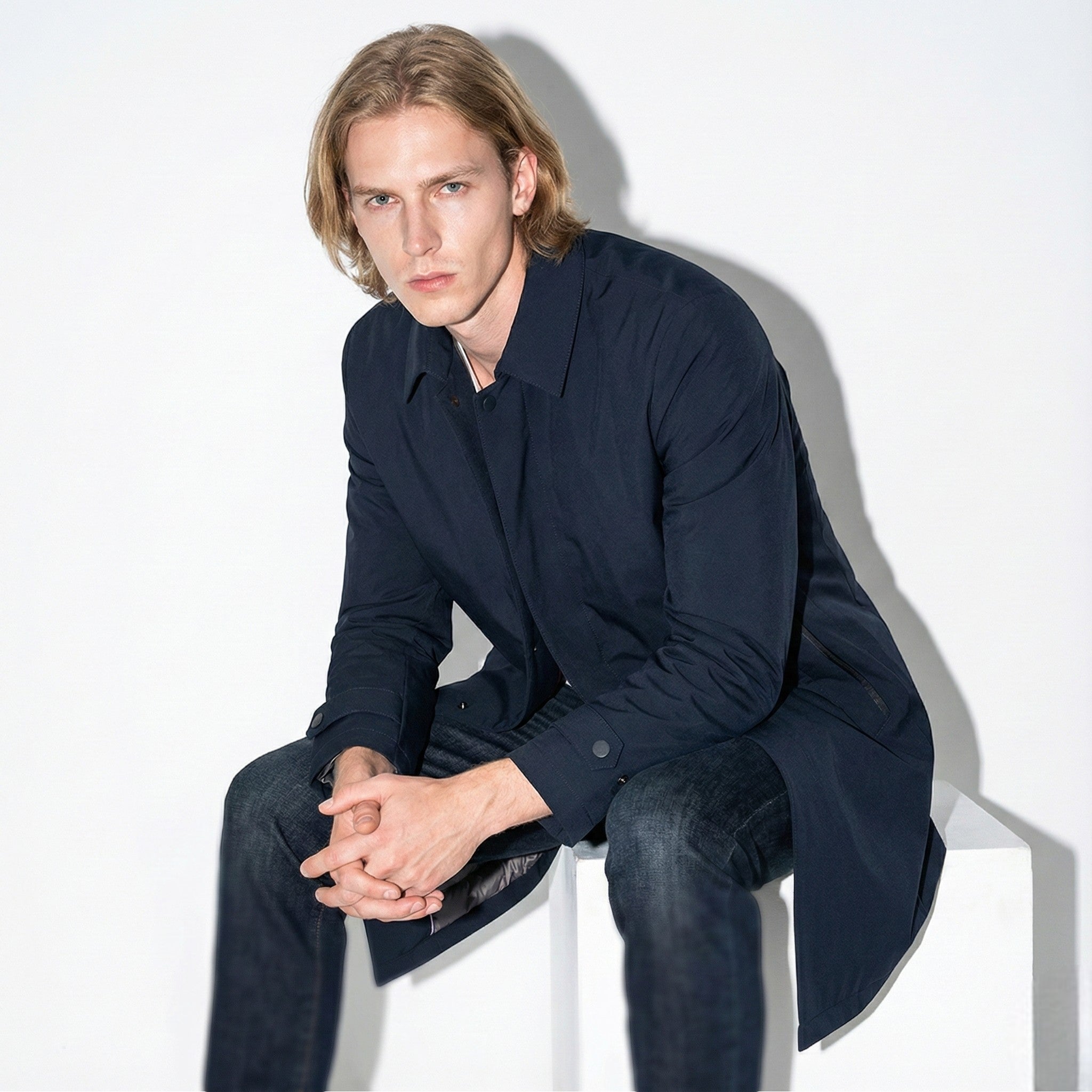 Nero – Herren Wolle Wintermantel gefüttert - Winter Mantel - Temala