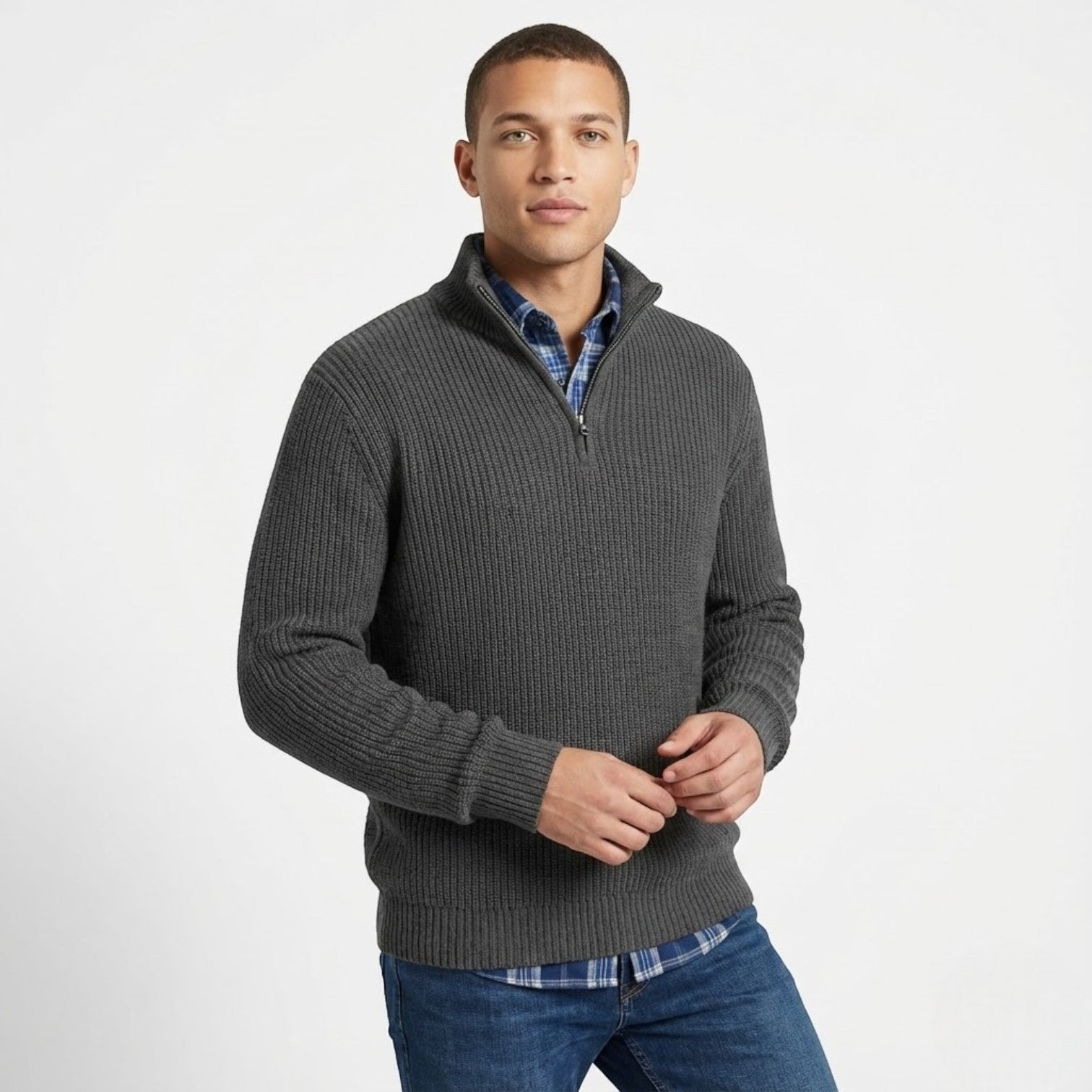 Philip – Herren Wolle Business Sweatshirt - Pullover - Temala