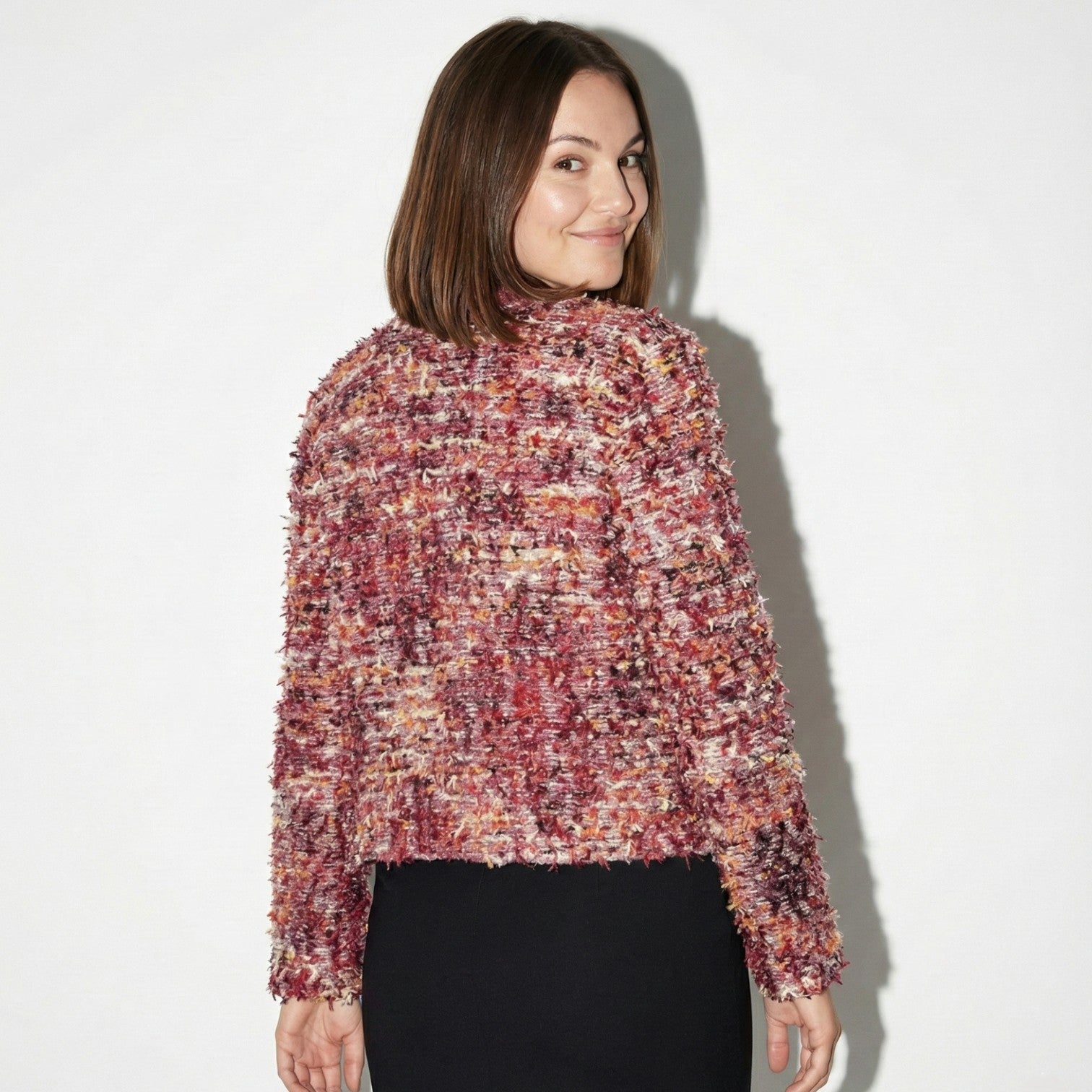 Rosaria – Damen Wolle Strickjacke - Strickjacken - Temala