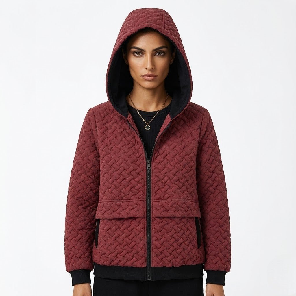 Talia – Damen Wolle Jacke mit Kapuze - Jacken - Temala