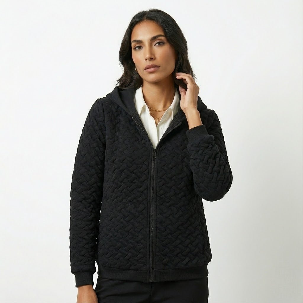 Talia – Damen Wolle Jacke mit Kapuze - Jacken - Temala