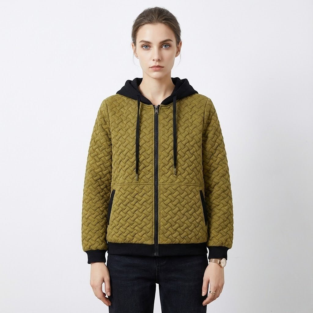 Talia – Damen Wolle Jacke mit Kapuze - Jacken - Temala