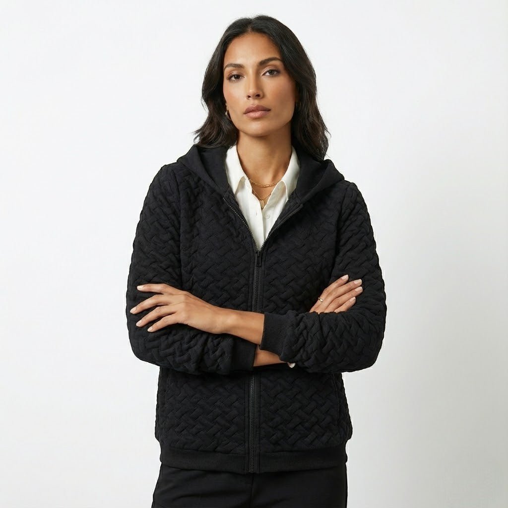 Talia – Damen Wolle Jacke mit Kapuze - Jacken - Temala