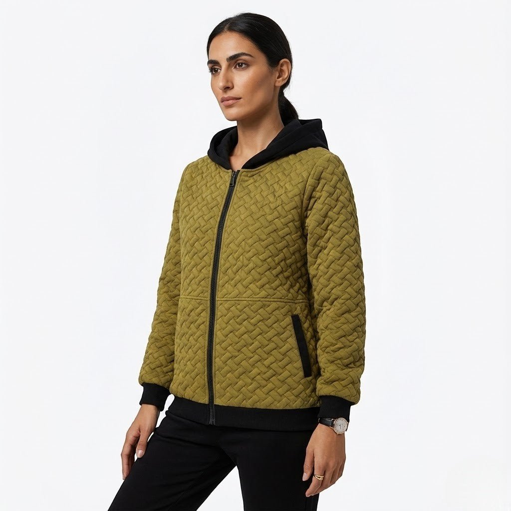 Talia – Damen Wolle Jacke mit Kapuze - Jacken - Temala