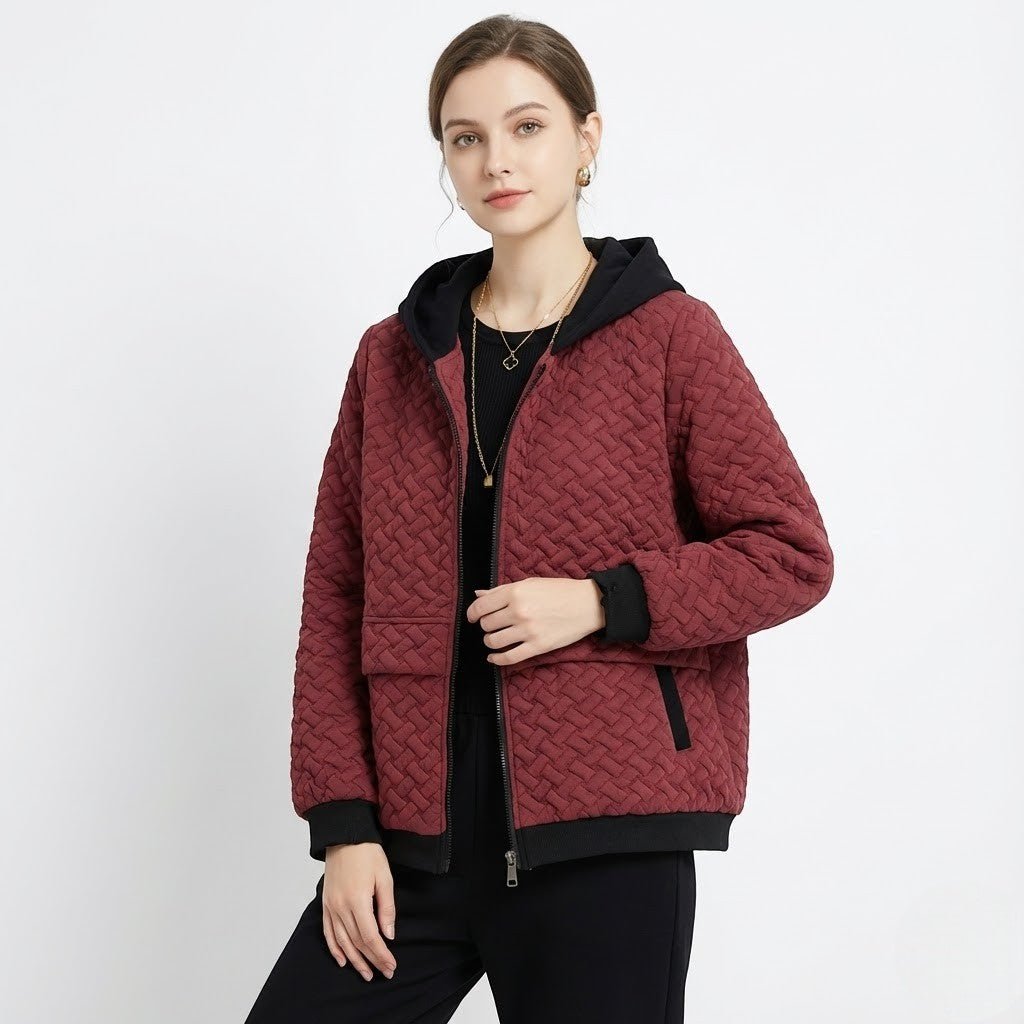 Talia – Damen Wolle Jacke mit Kapuze - Jacken - Temala