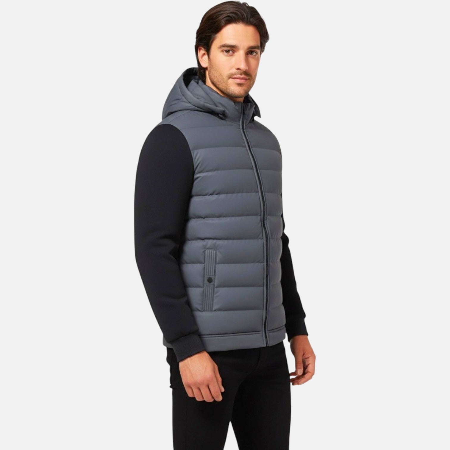 Tarek – Herren Winter Steppjacke mit Kapuze - Pufferjacke - Temala