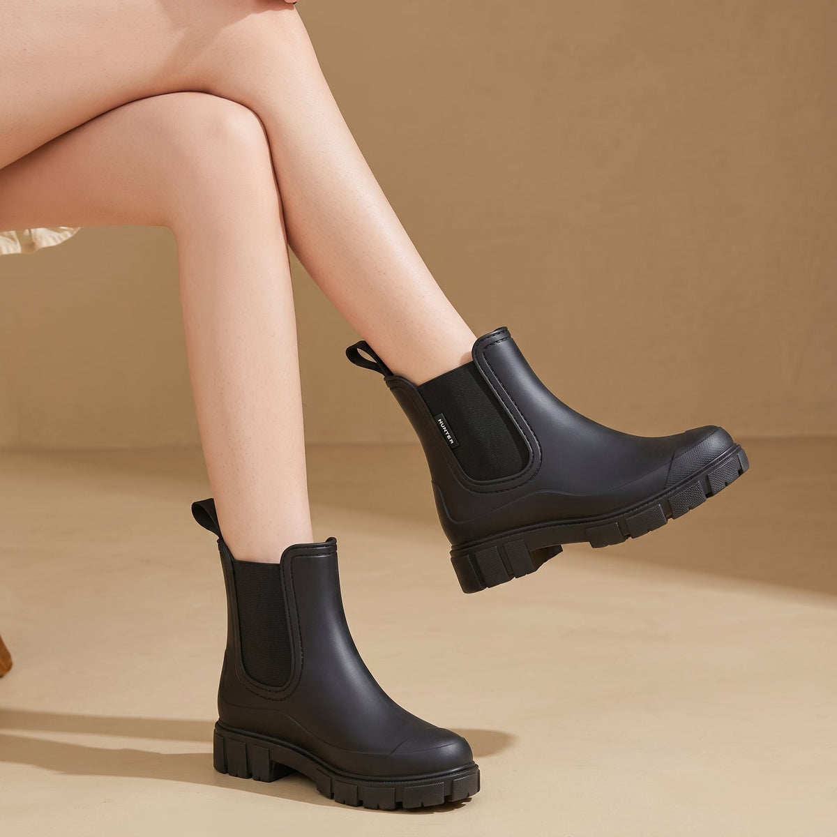 Alice - Dames Waterdichte Elastische Paneel Chelsea Boots