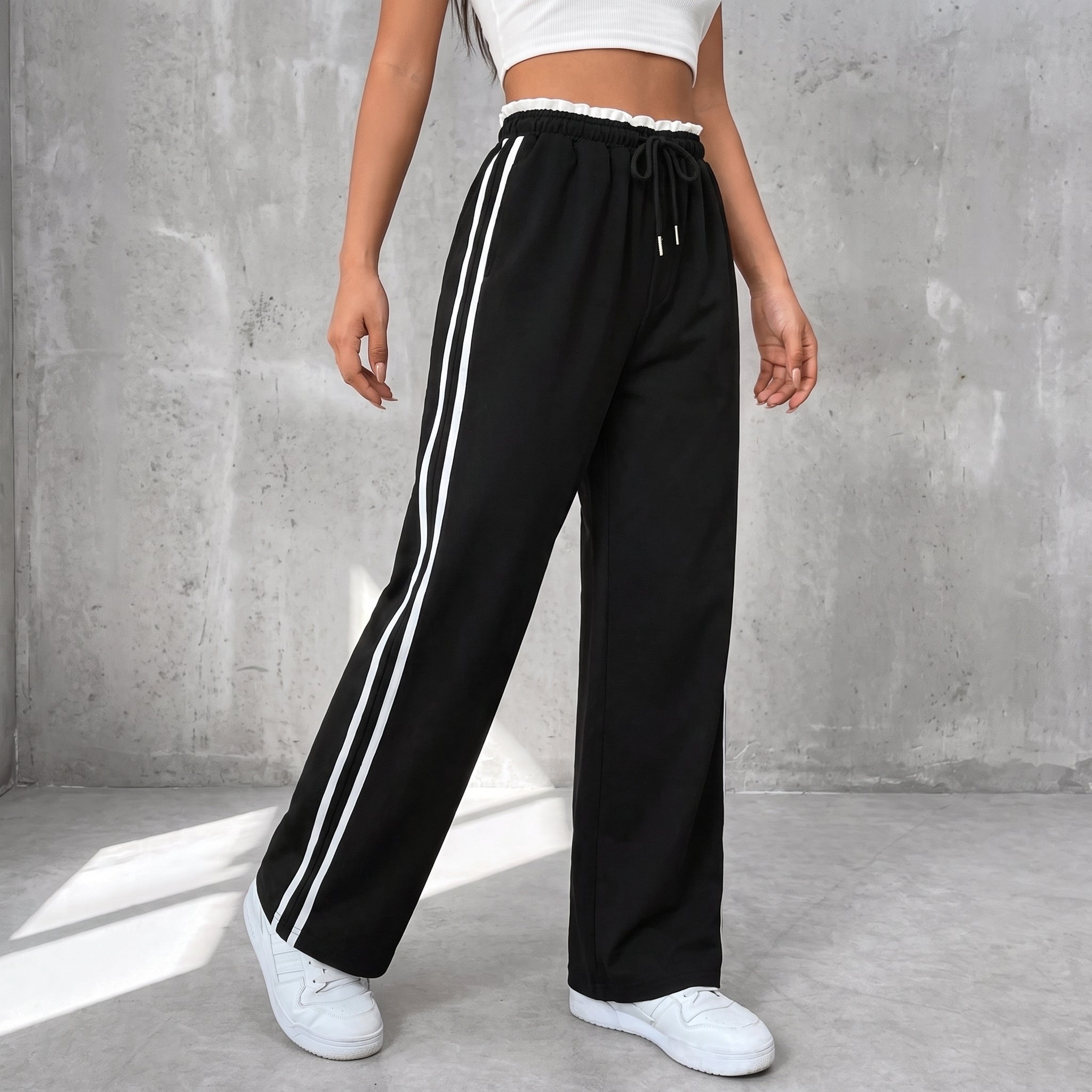 Beatrice - Dames Hoge Taille Wijde Joggers