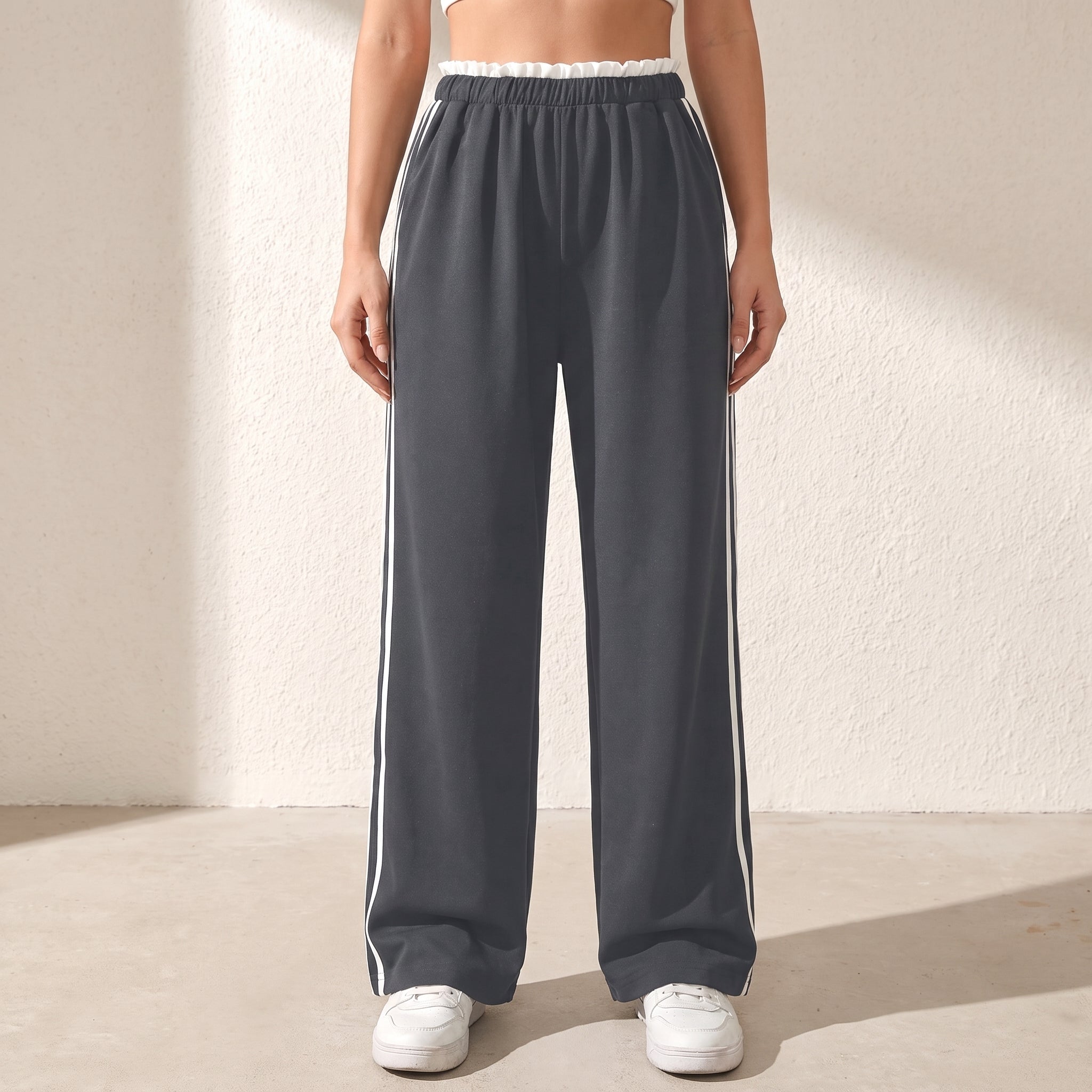 Beatrice - Dames Hoge Taille Wijde Joggers
