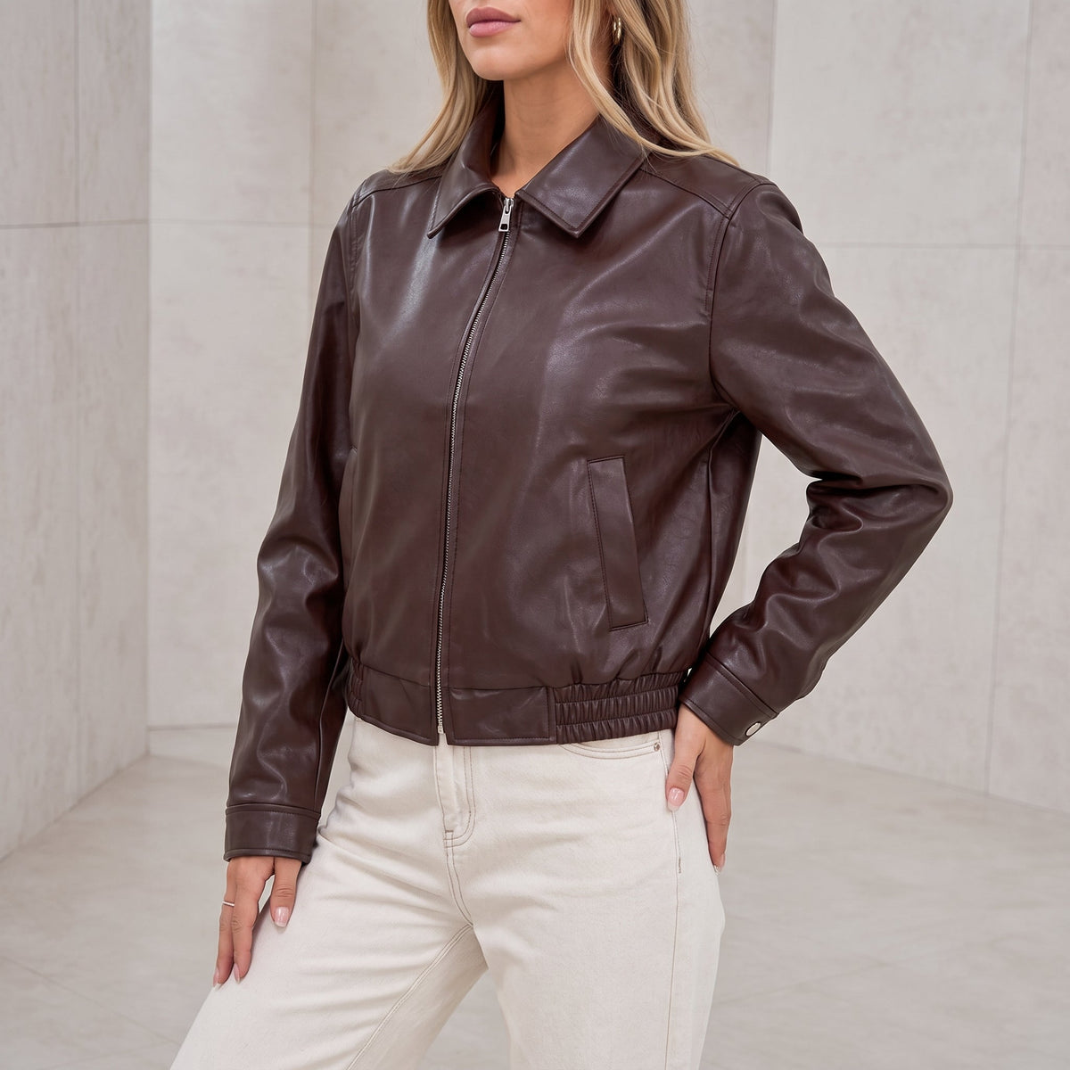 Liesel - Dames Zip-Through Colbert Bomberjack