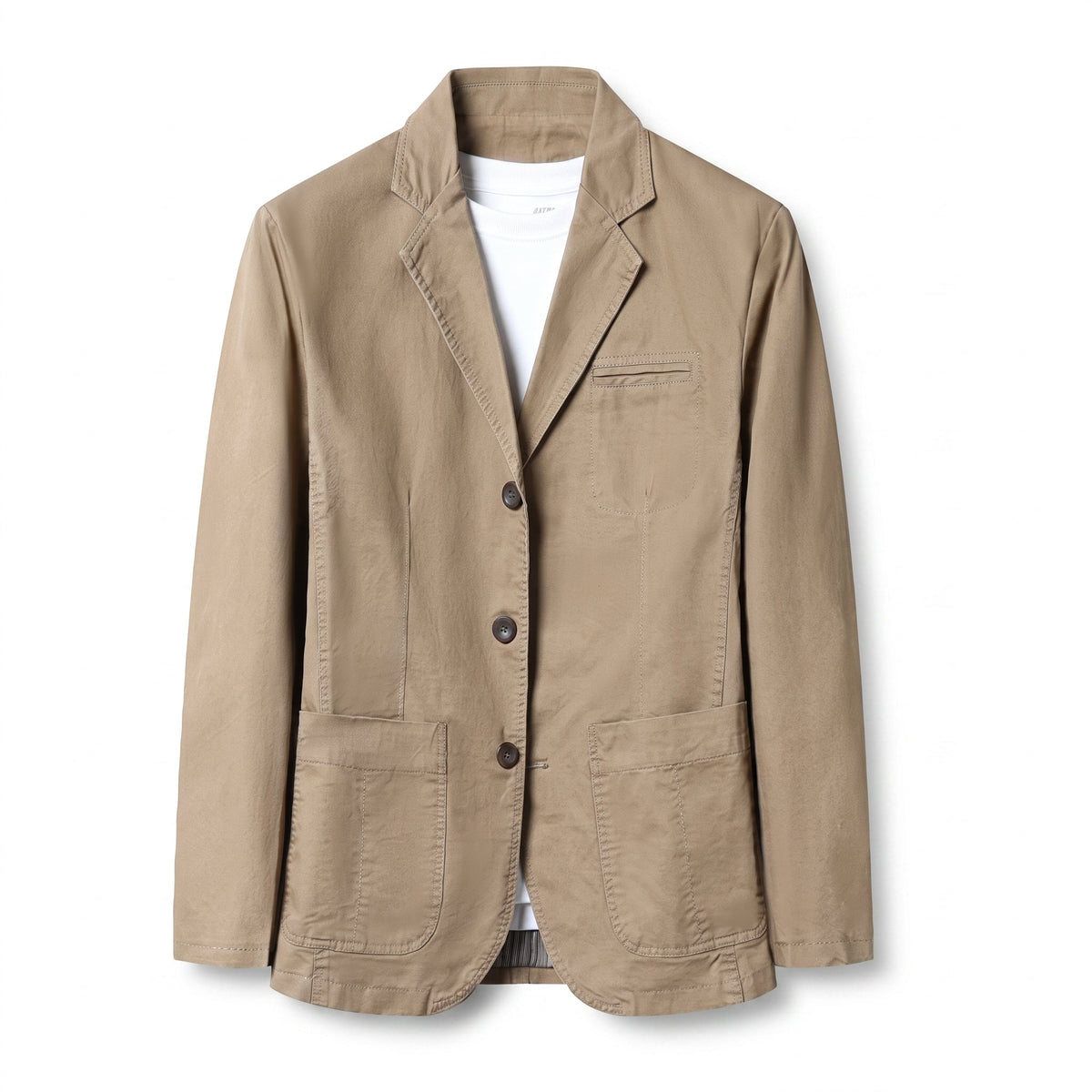 Arthur - Heren Relaxed Fit Effen Single-Breasted Notch Lapel Casual Blazer