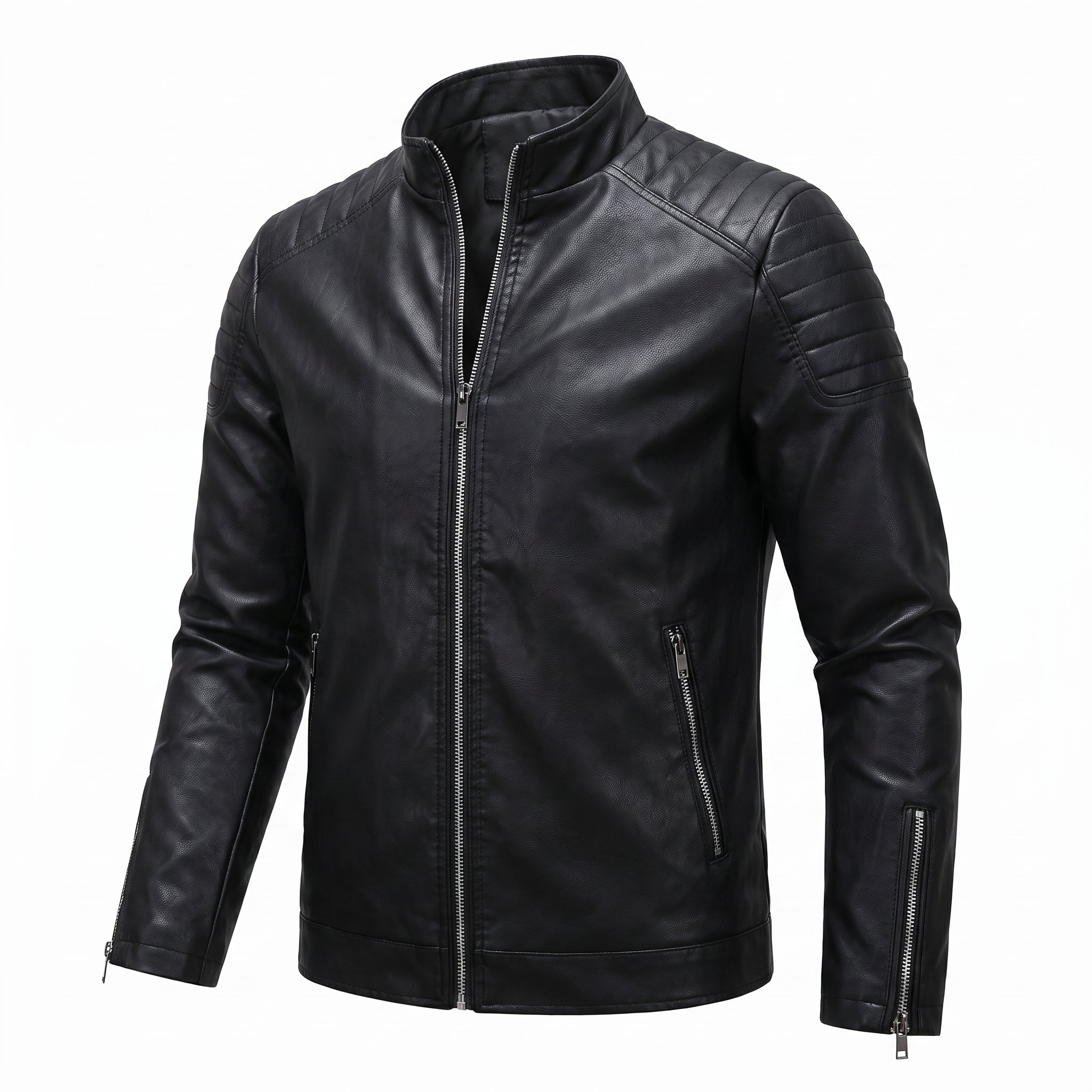 James - Heren Zip-Up Overgangsjack met Gequiltte Schouders