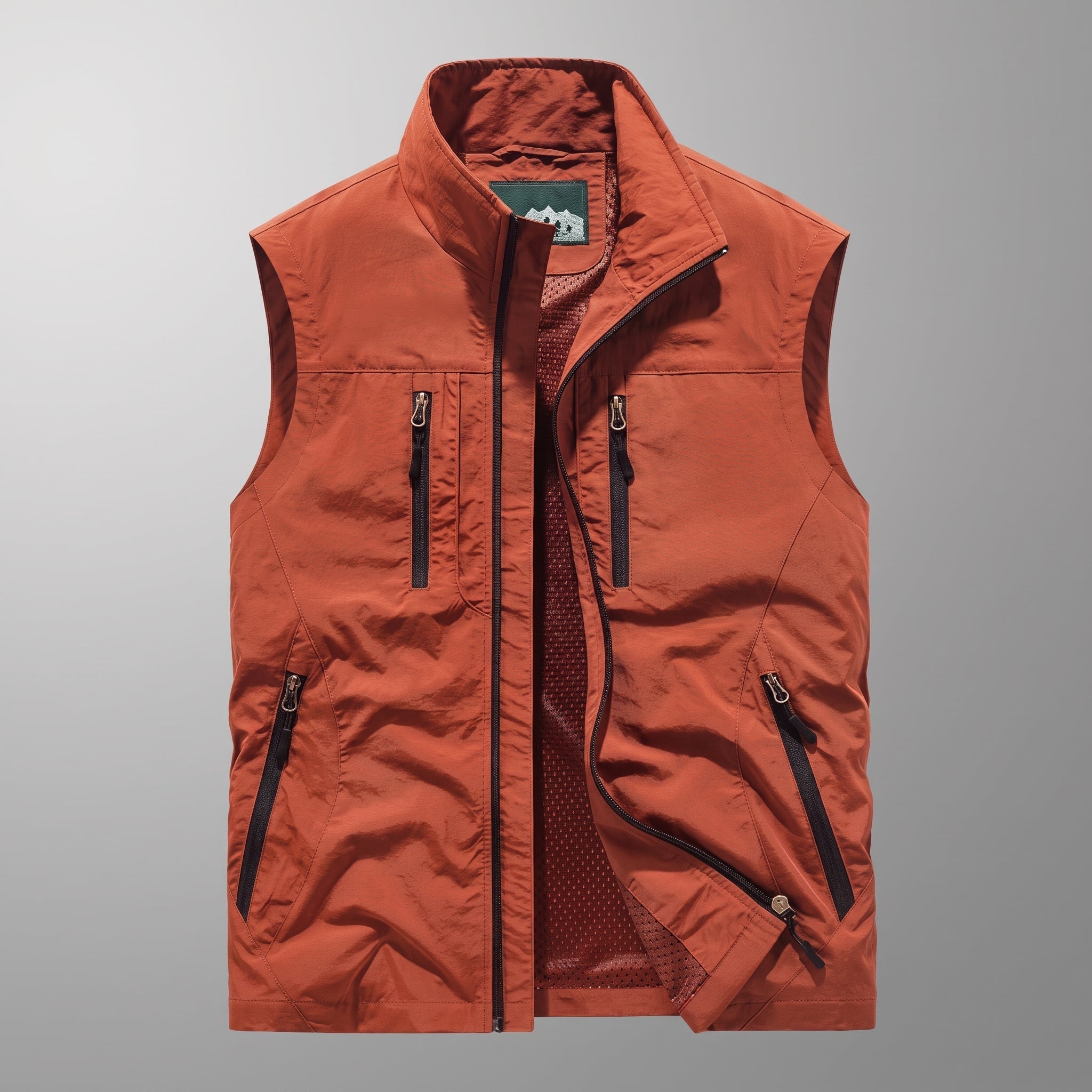 Dieter - Heren Gilet met Staande Kraag en Meerdere Zakjes
