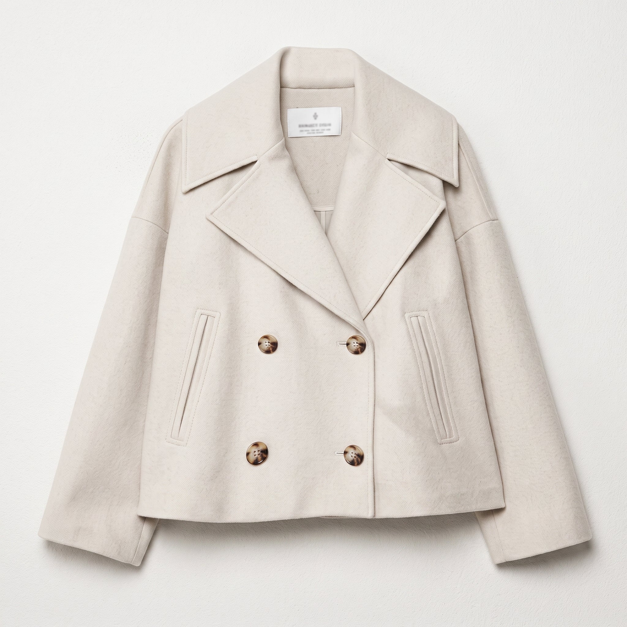 Isabell - Dames Cropped Dubbelzijdige Overgangsjas