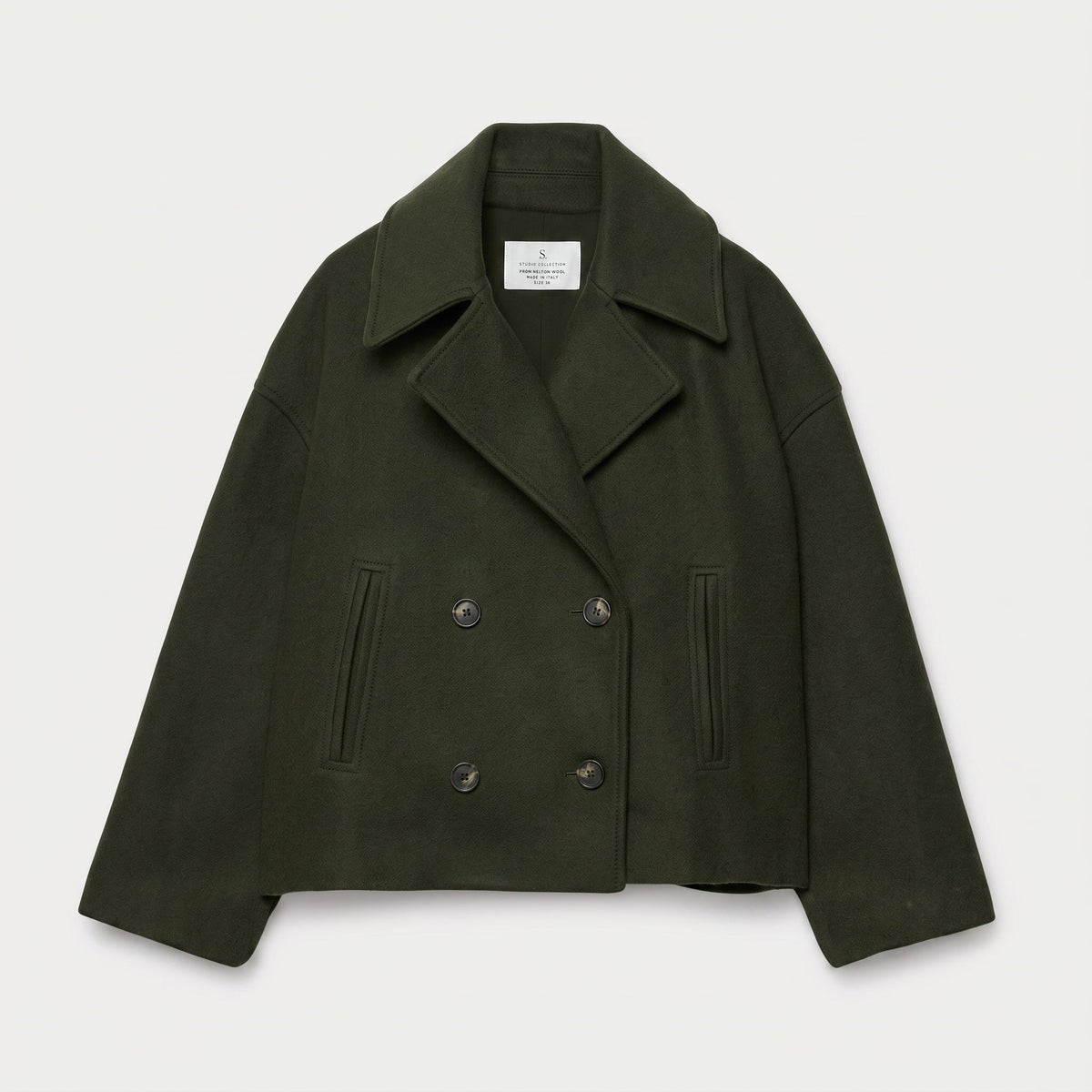 Isabell - Dames Cropped Dubbelzijdige Overgangsjas