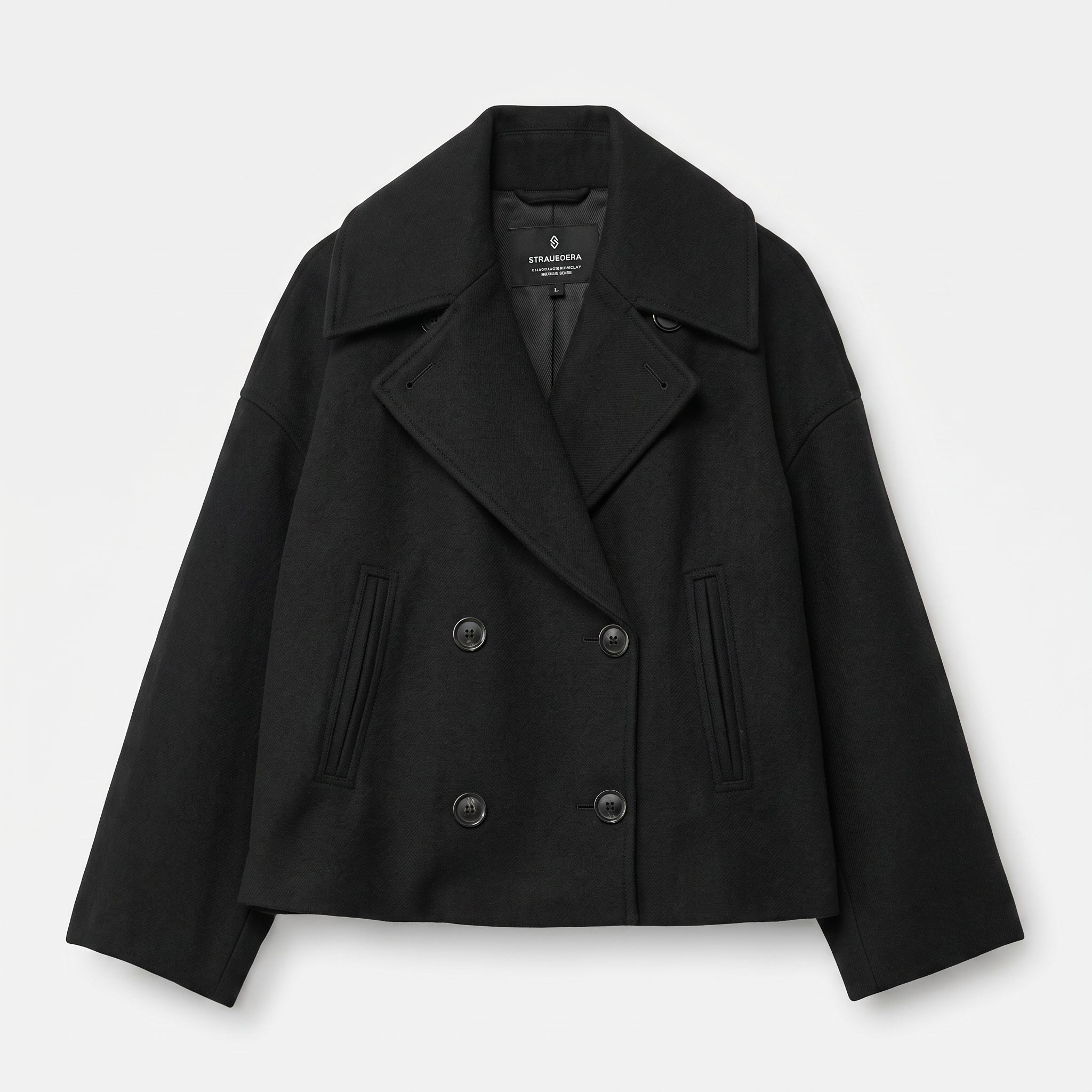 Isabell - Dames Cropped Dubbelzijdige Overgangsjas