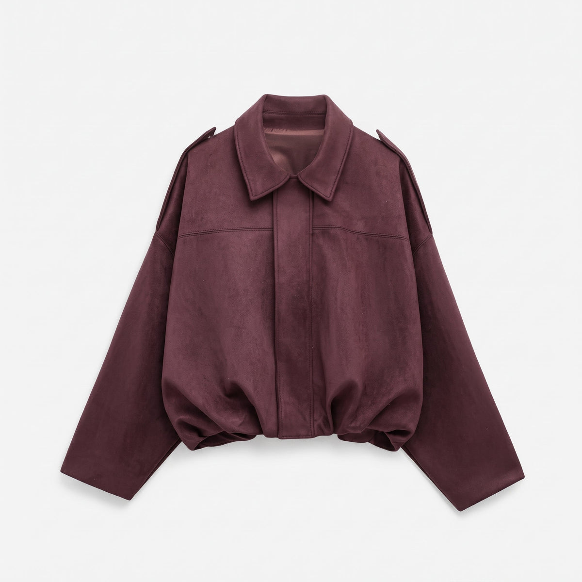 Olivia - Vrouwen Vintage Gedropte Schouder Suède Bomberjack