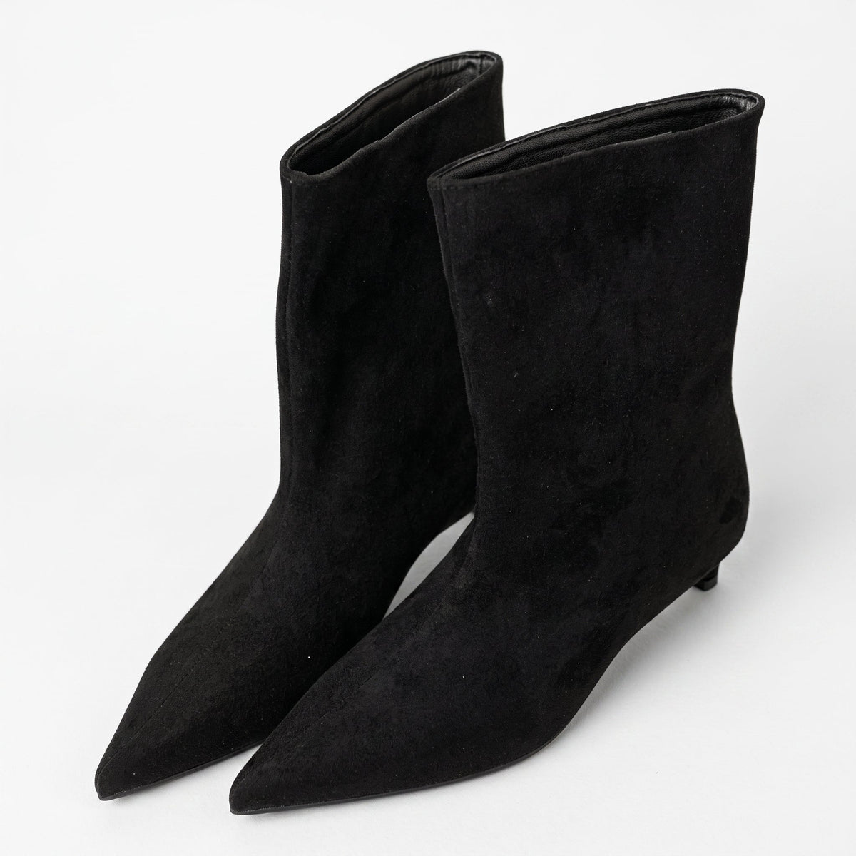 Alice - Dames Pointed Toe Kitten Heel Enkellaarsjes