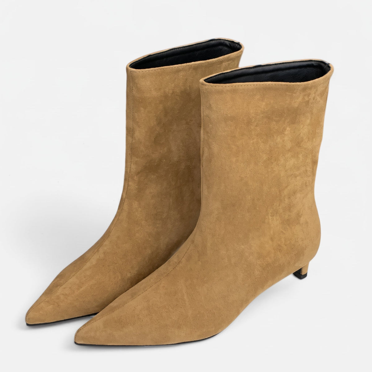 Alice - Dames Pointed Toe Kitten Heel Enkellaarsjes