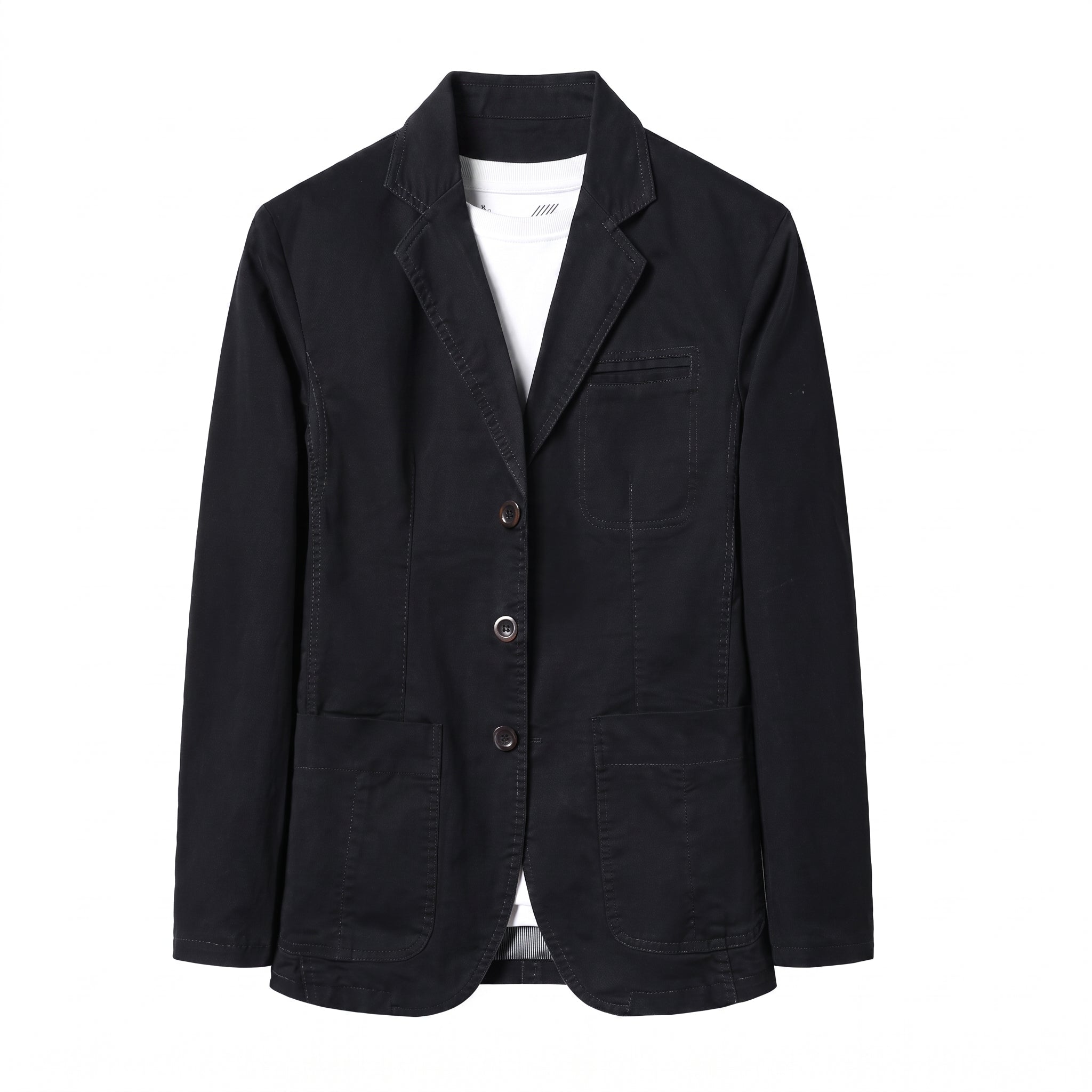 Arthur - Heren Relaxed Fit Effen Single-Breasted Notch Lapel Casual Blazer