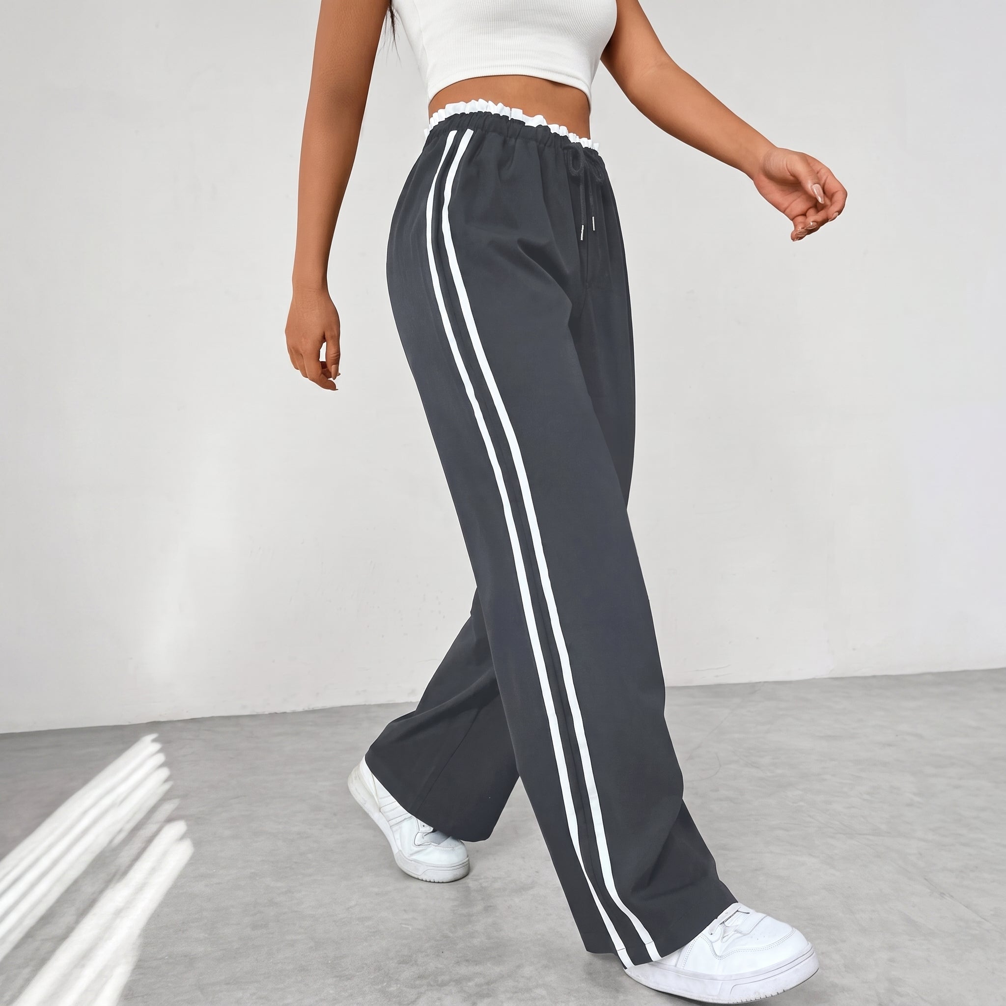 Beatrice - Dames Hoge Taille Wijde Joggers