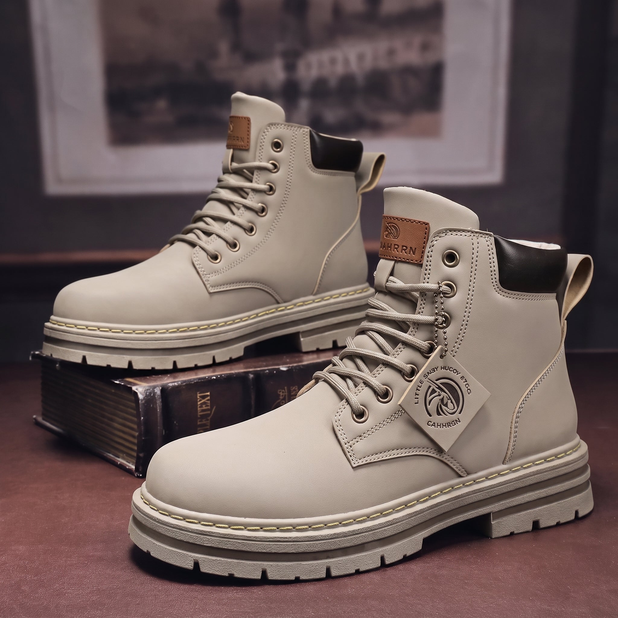 Jonas - Heren Chunky Hoge Veter Combat Boots