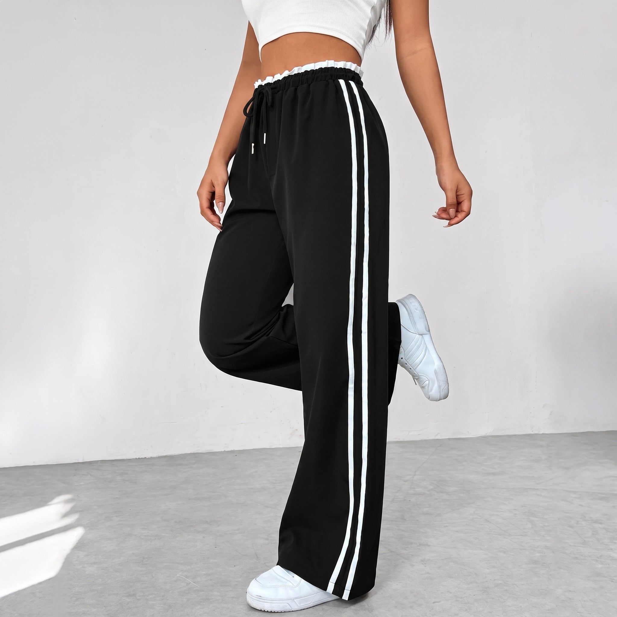 Beatrice - Dames Hoge Taille Wijde Joggers