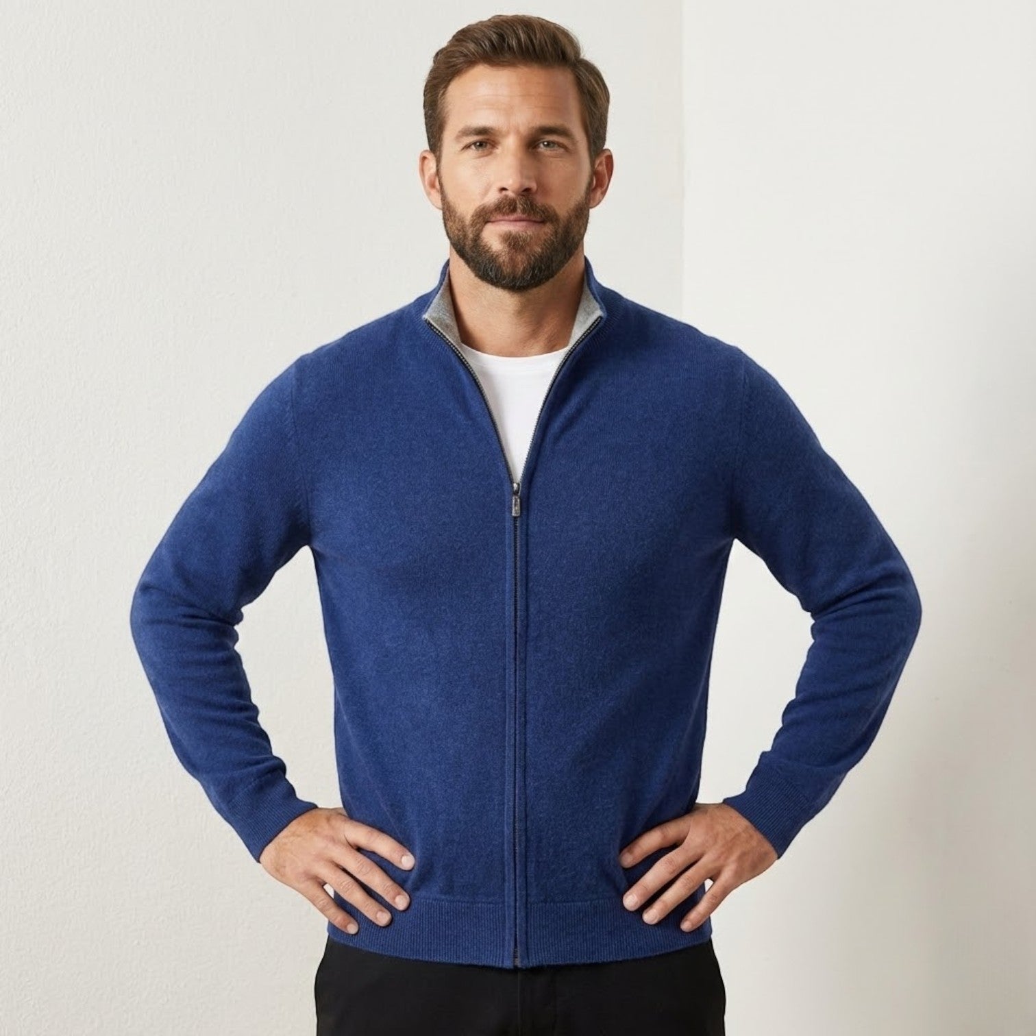 Elias – Herren Baumwolle Strickjacke - Strickjacken - Temala