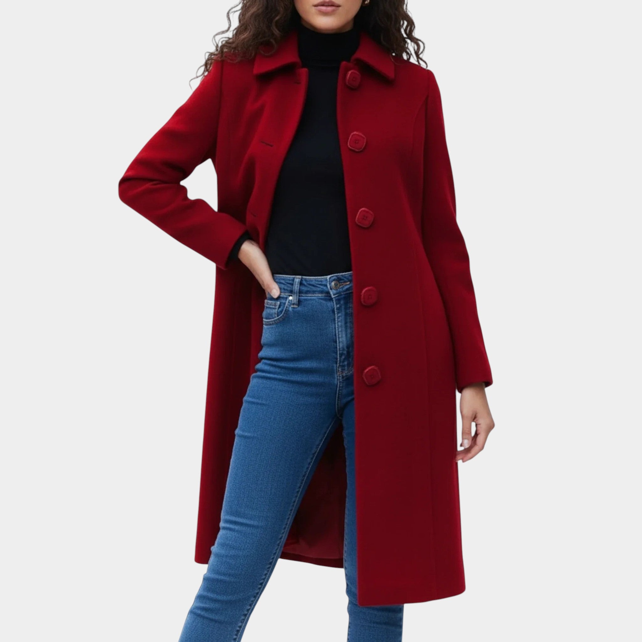 Elise | Damen Einreihiger Winter - Trenchcoat - Trenchcoats - Temala