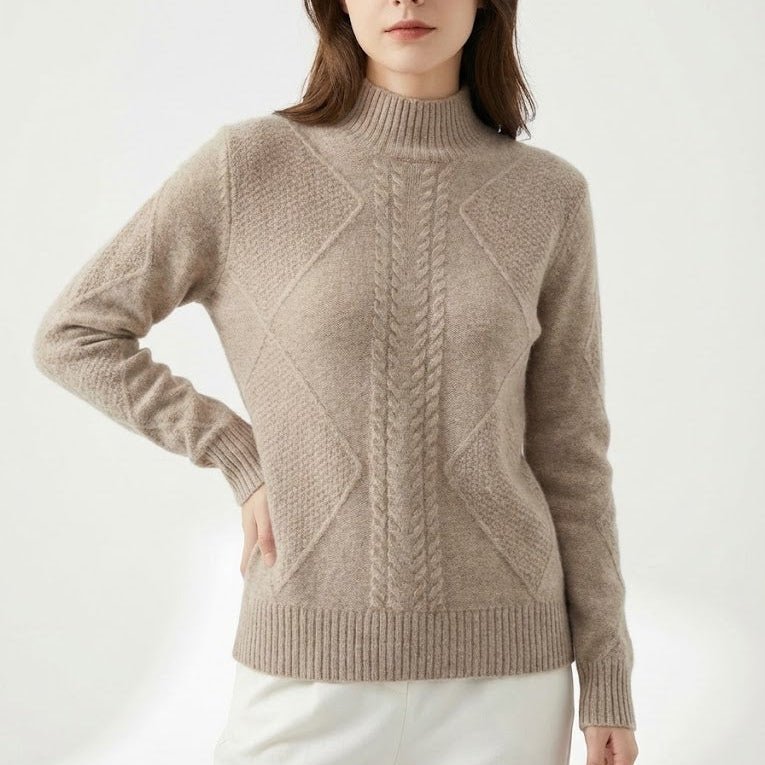 Lina – Damen Wolle Strickpullover - Pullover - Temala