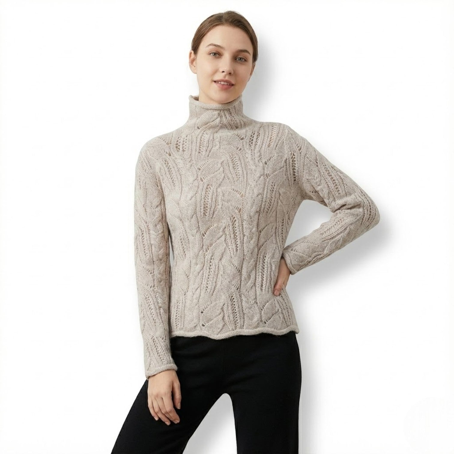 Mira – Damen Baumwolle Strickpullover - Pullover - Temala