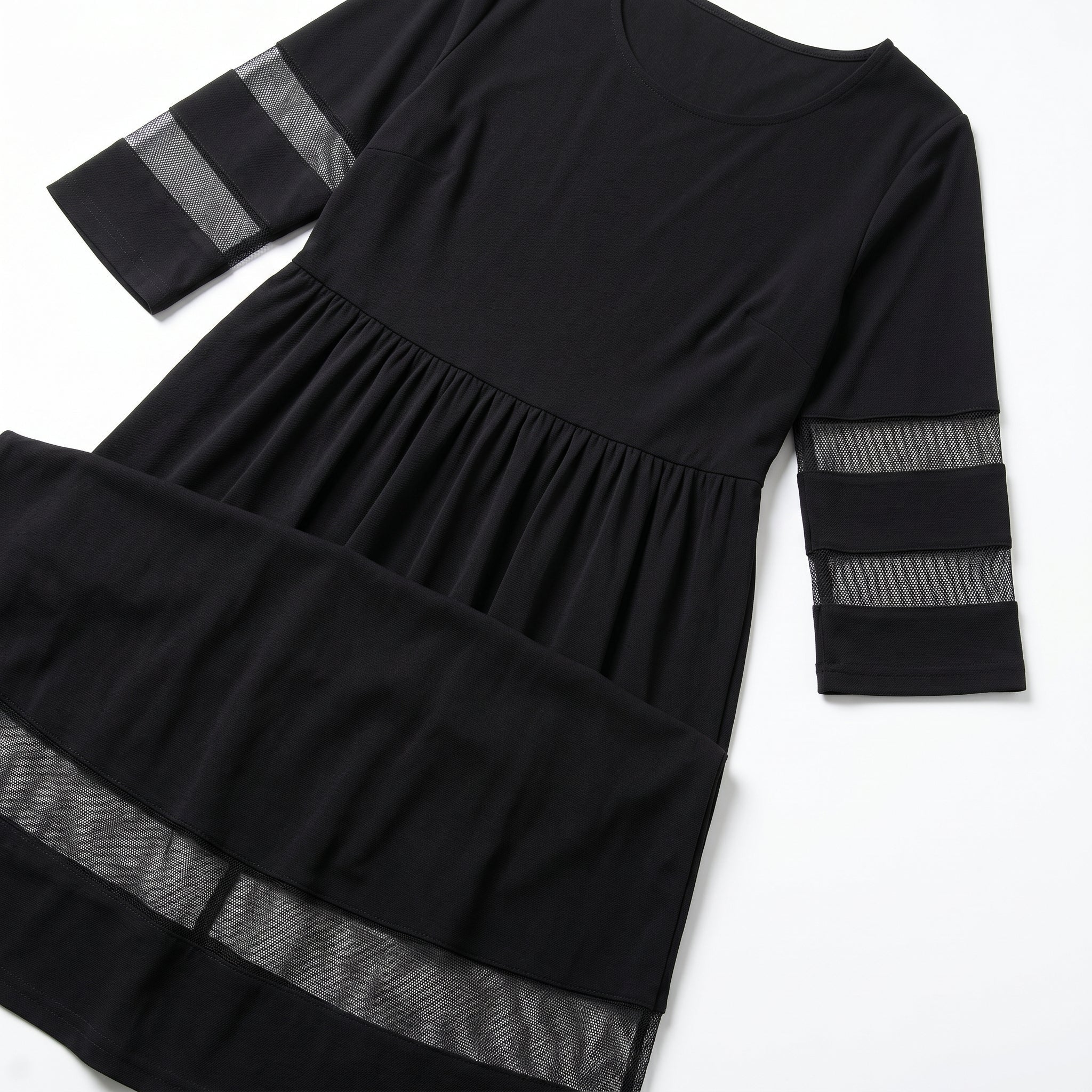 Nadia – Dames Zomer Maxi Jurk met Mesh Afwerking