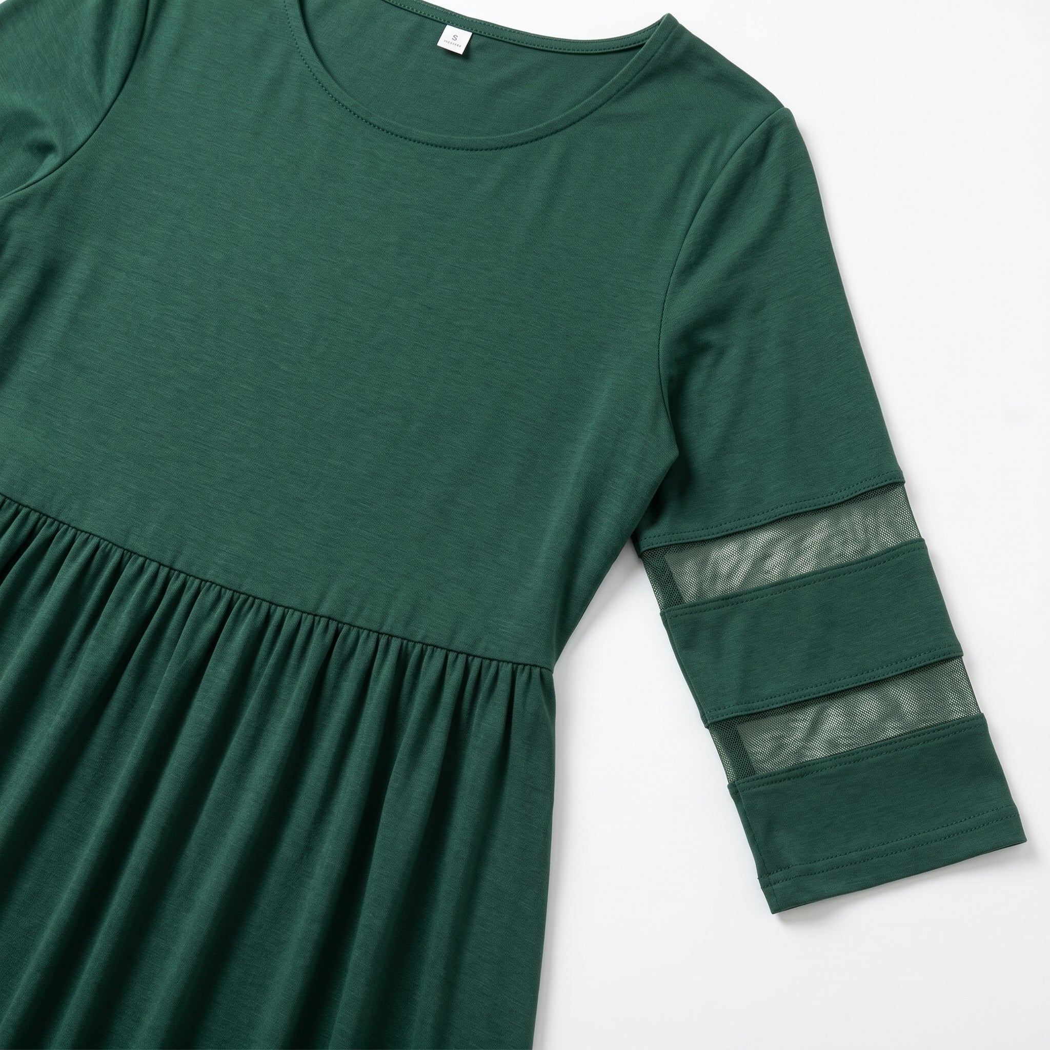 Nadia – Dames Zomer Maxi Jurk met Mesh Afwerking