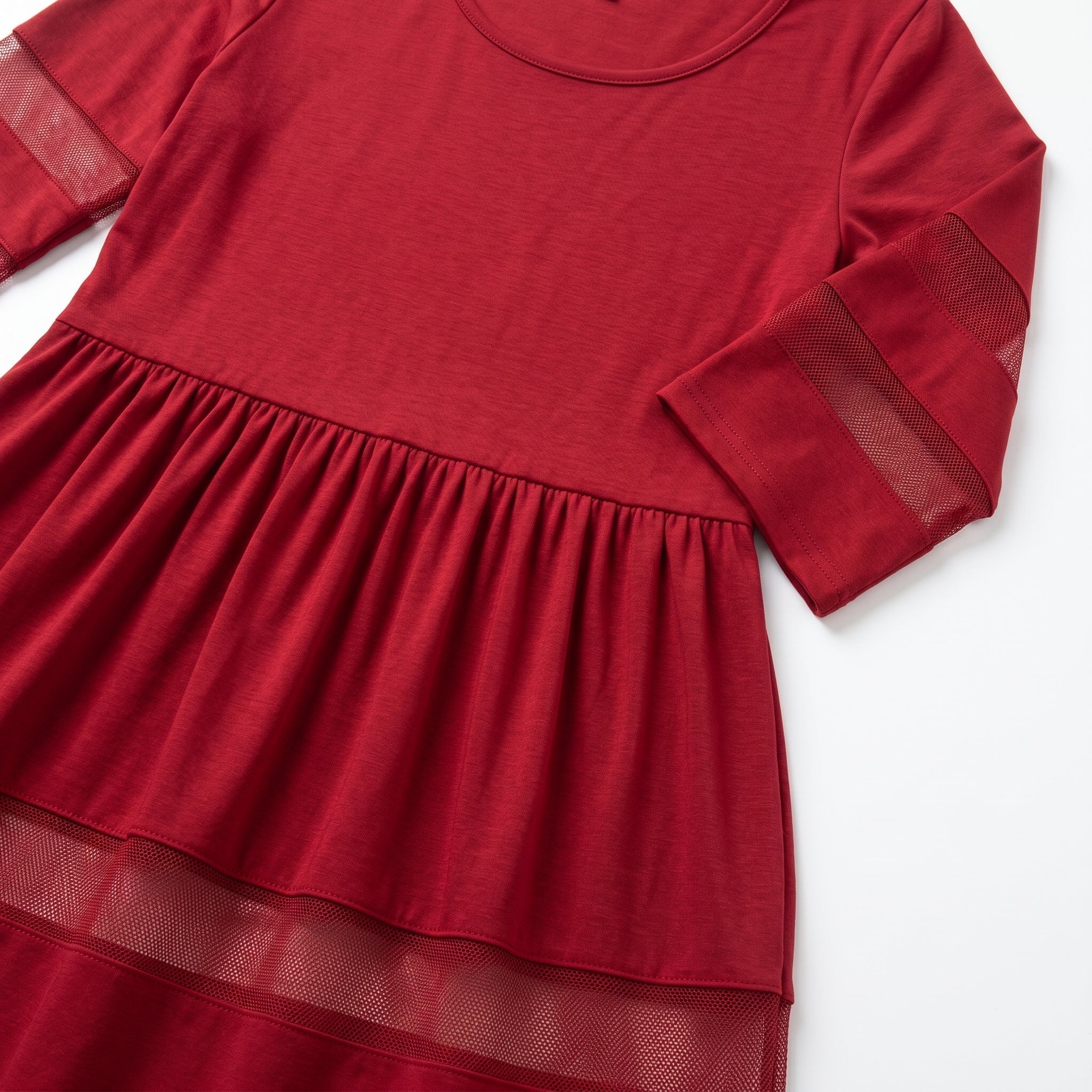 Nadia – Dames Zomer Maxi Jurk met Mesh Afwerking