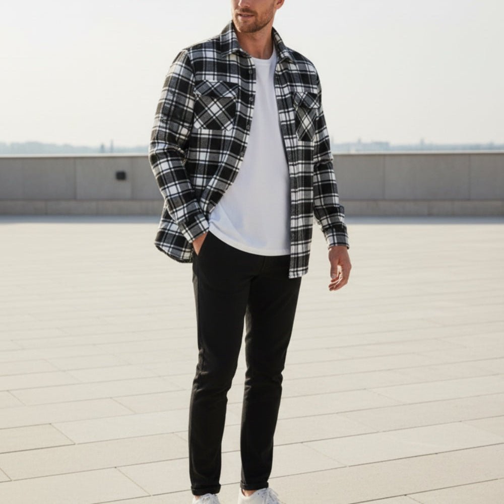 Nerio – Herren Baumwolle Overshirt - Flanell - Temala