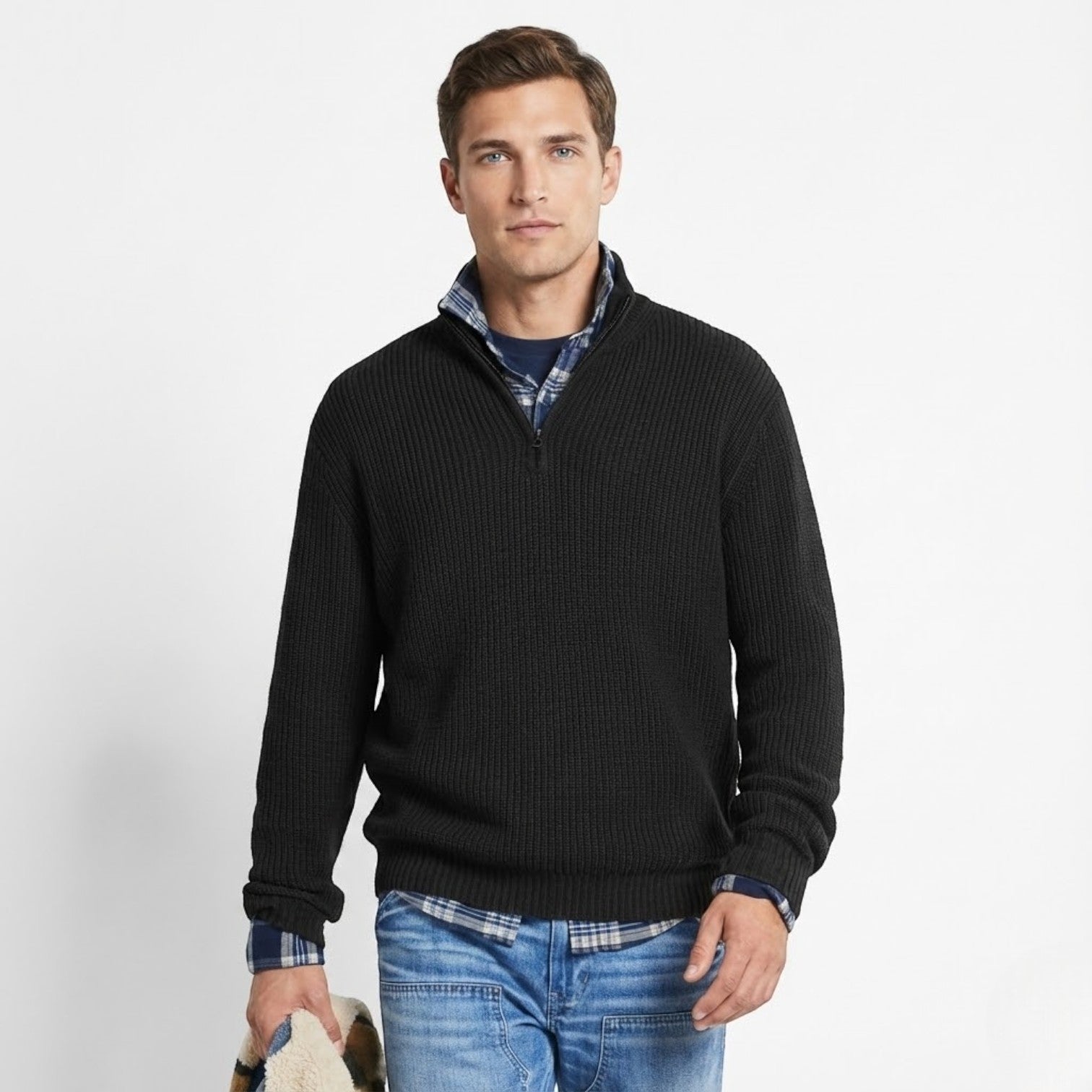 Philip – Herren Wolle Business Sweatshirt - Pullover - Temala