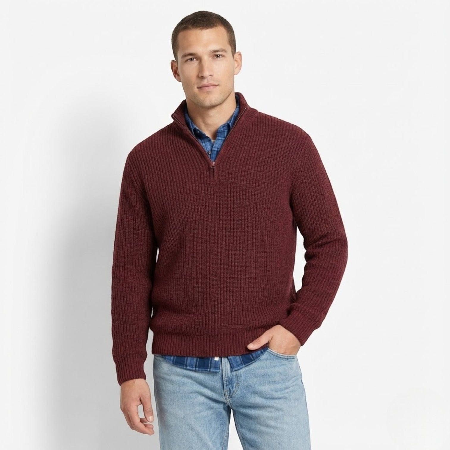 Philip – Herren Wolle Business Sweatshirt - Pullover - Temala