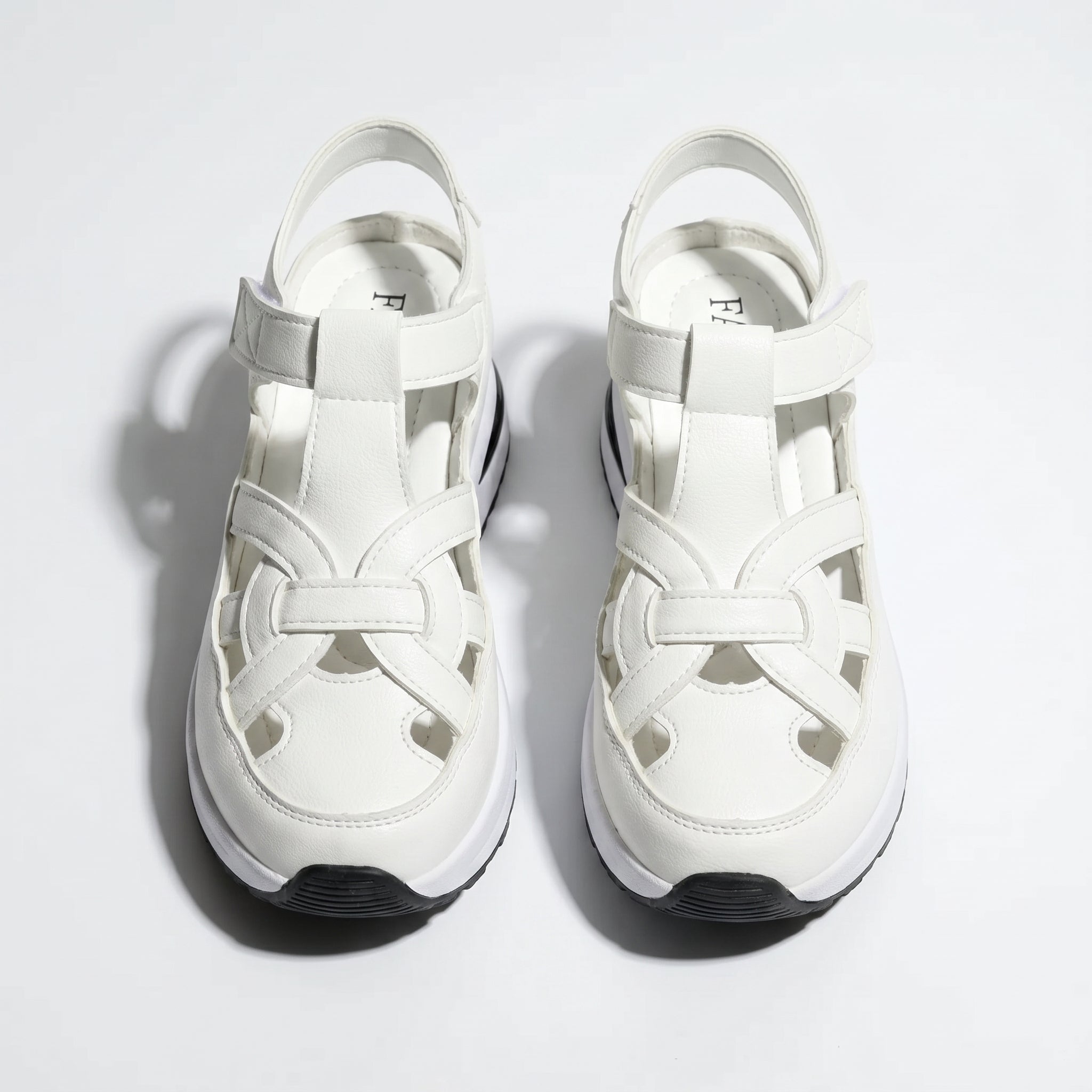 Serena - Dames Platform Sandalen met Uitsnijdingen