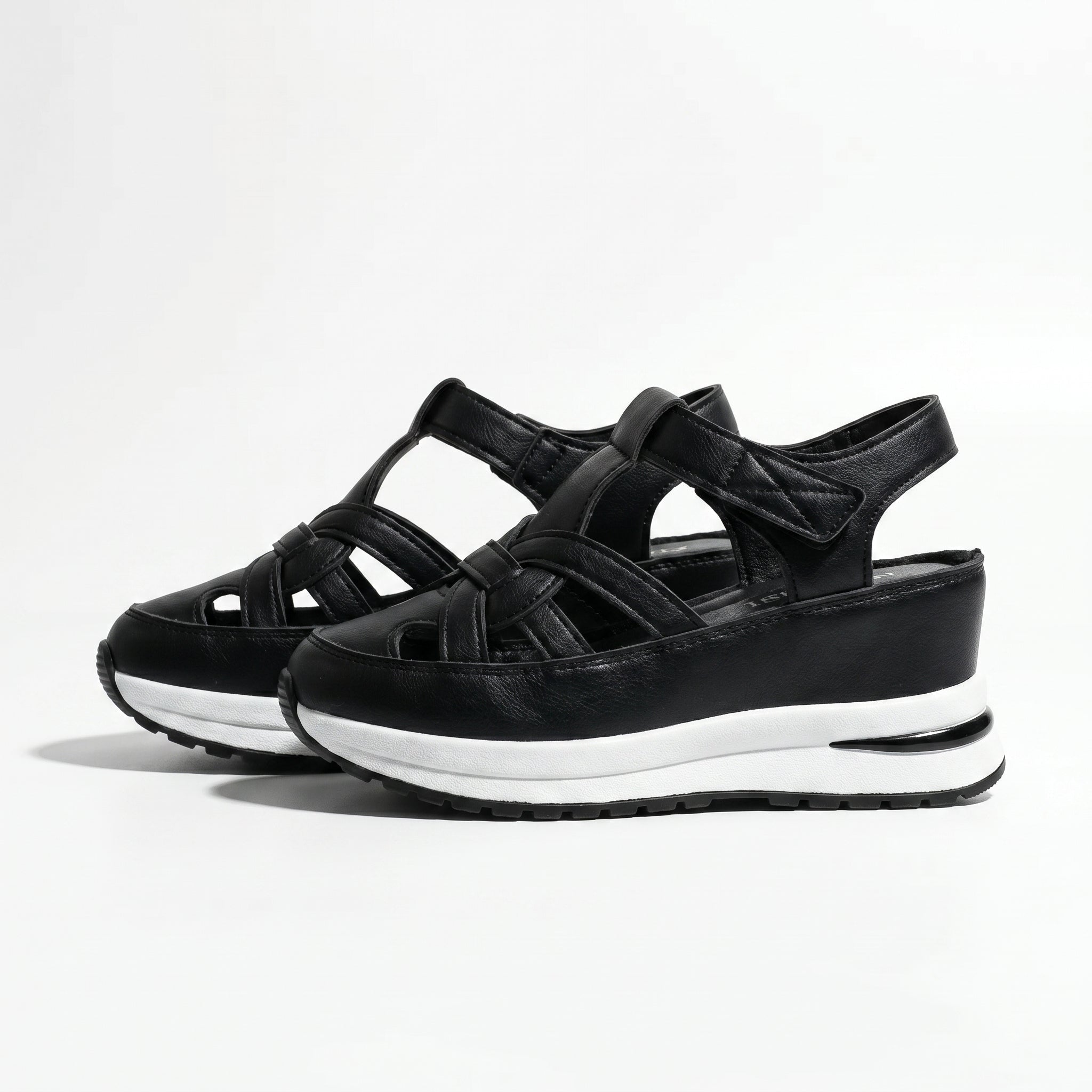 Serena - Dames Platform Sandalen met Uitsnijdingen