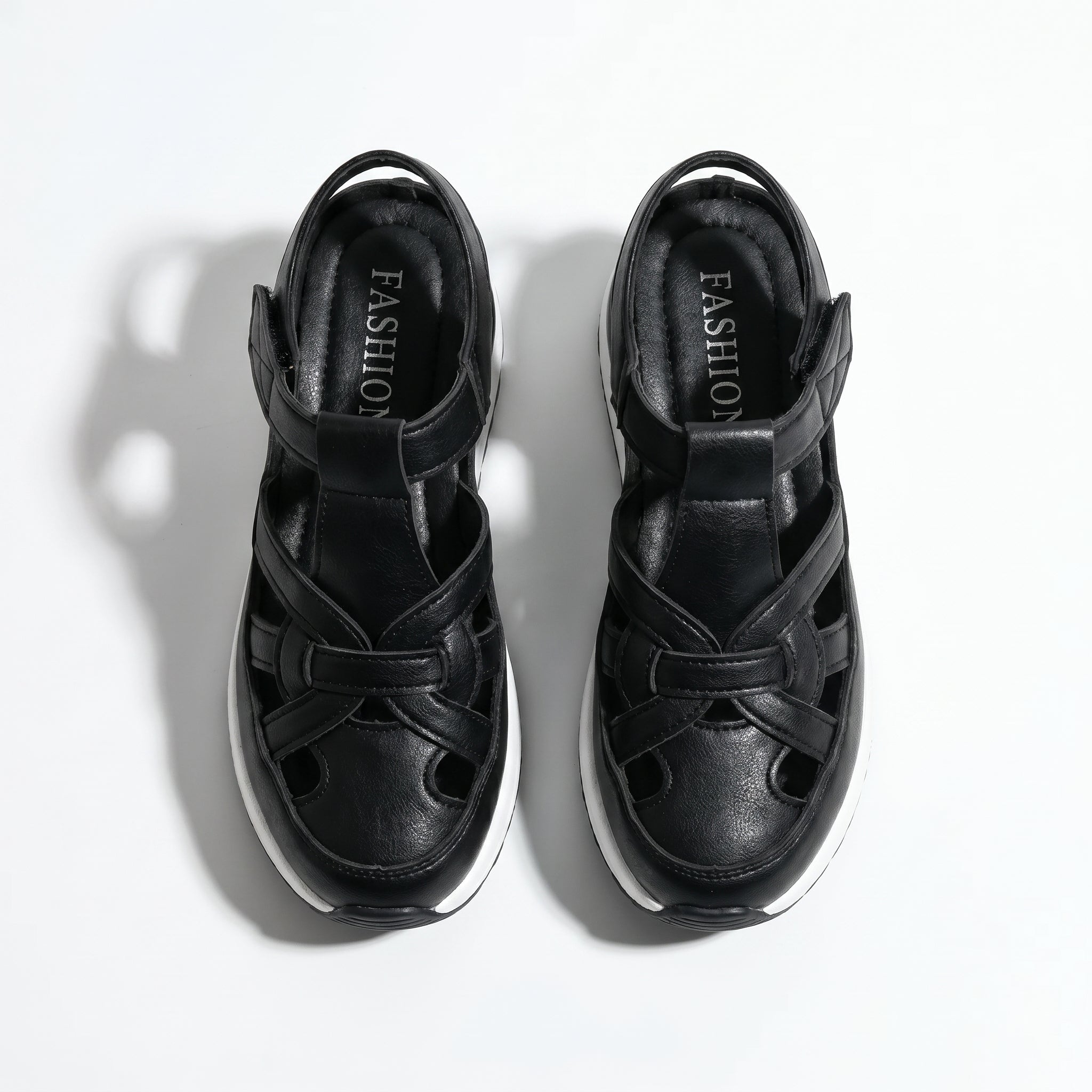Serena - Dames Platform Sandalen met Uitsnijdingen