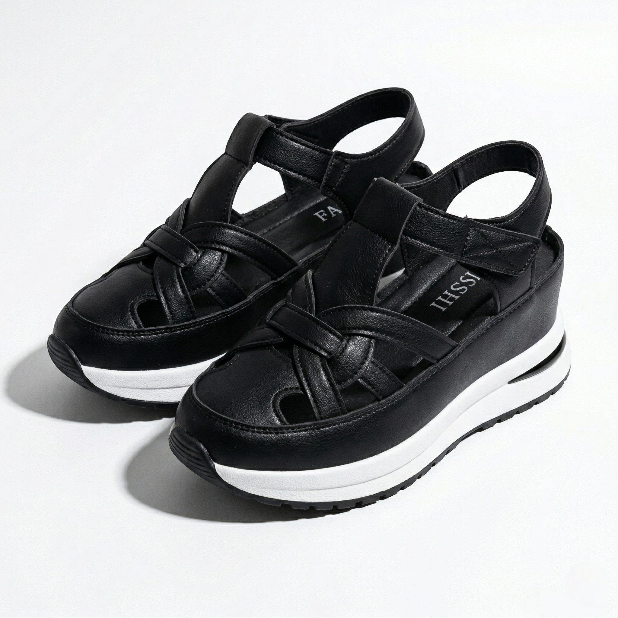 Serena - Dames Platform Sandalen met Uitsnijdingen