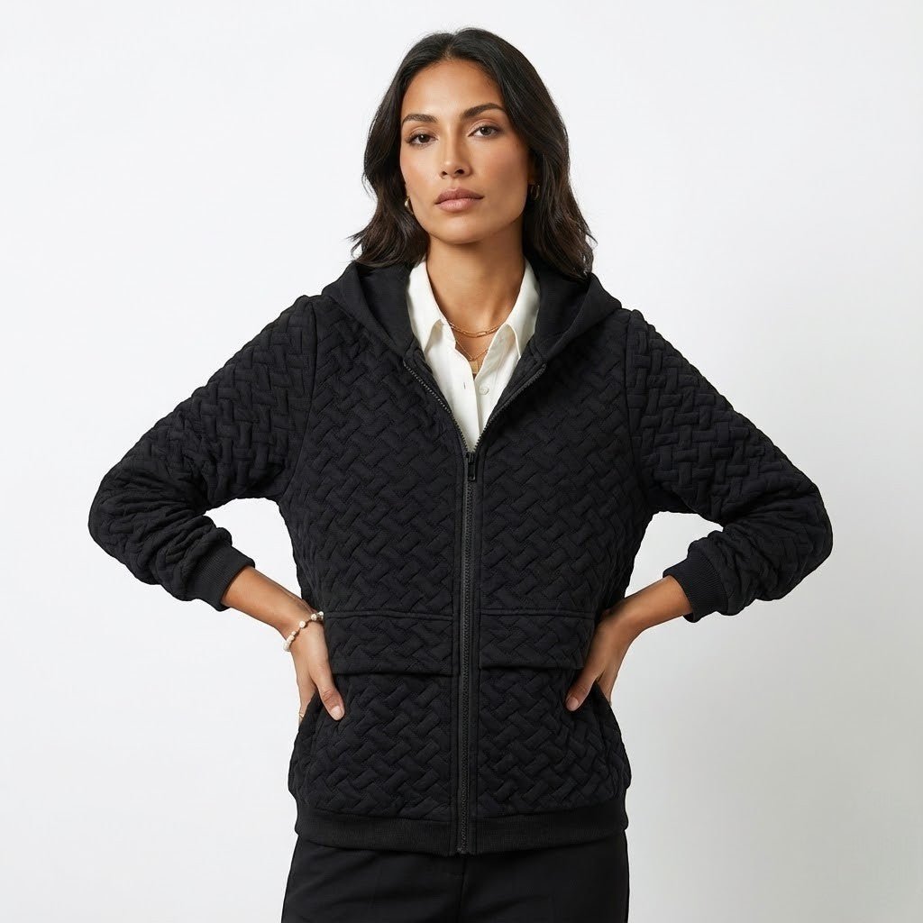 Talia – Damen Wolle Jacke mit Kapuze - Jacken - Temala